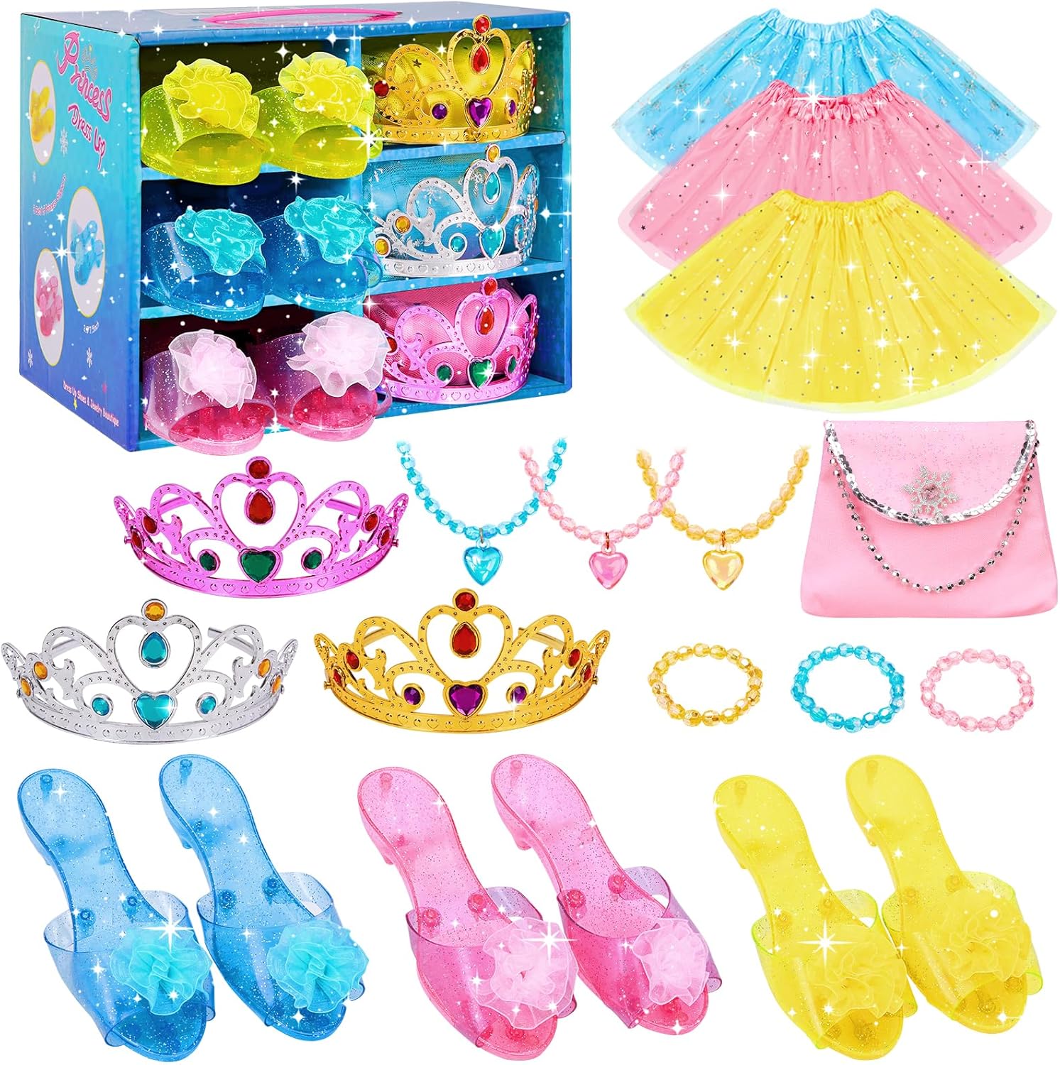 Detalle de MELAND Princess Dress Up Shoes 3-set for 3โ6 yrs ๐