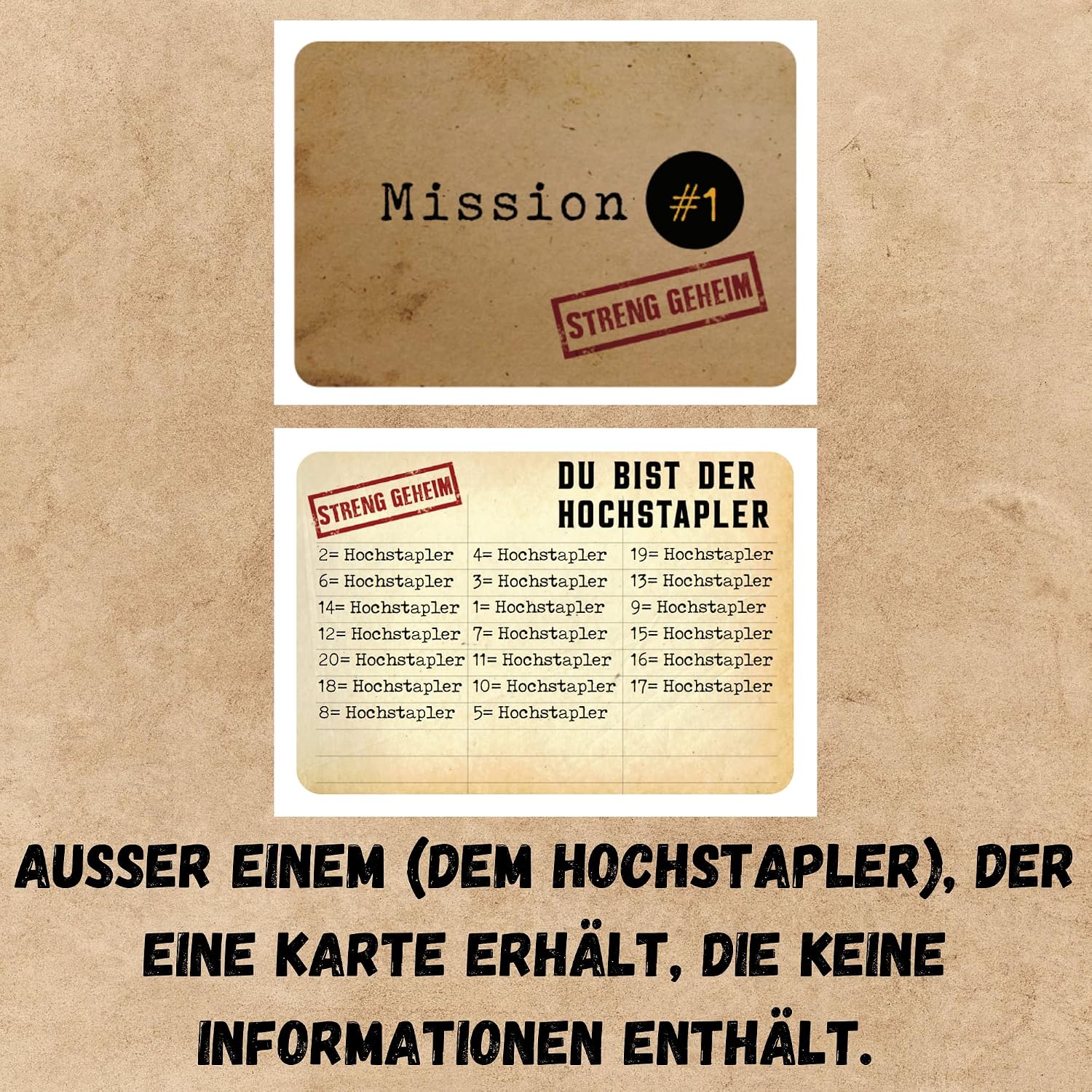 Detalle de Der Hochstapler Gesellschaftsspiel Familienspiel