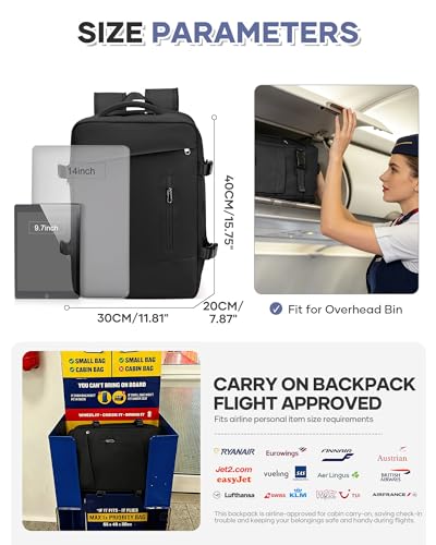 Detalle 2 de SZSYCN Zaino Sottovuoto da Viaggio con Pompa – 40x30x20 cm, compatibile Ryanair