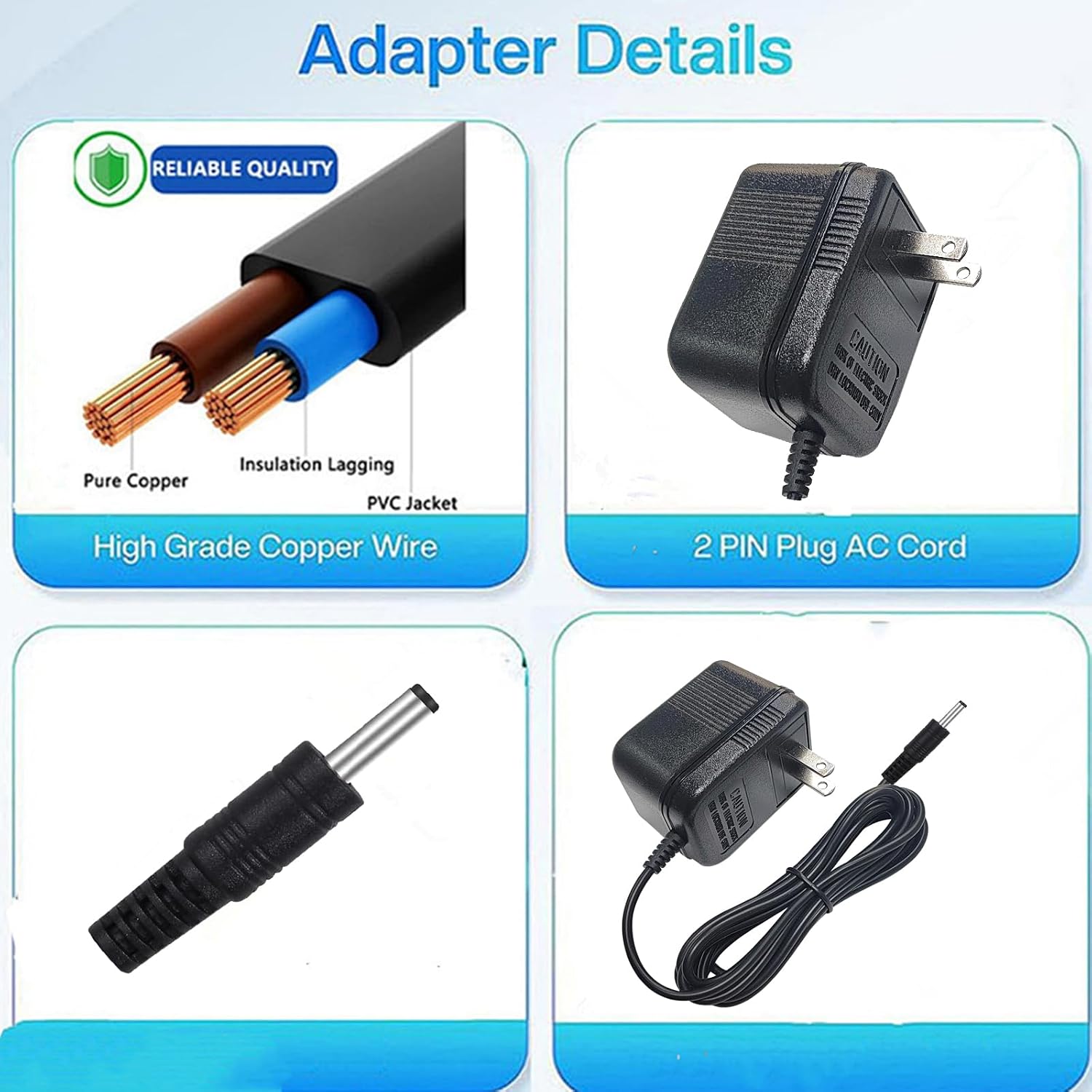 Thumbnail 6 de ANYINELEC Pa-3c 12V 700mA AC/DC Power Adapter for Yamaha Keyboards