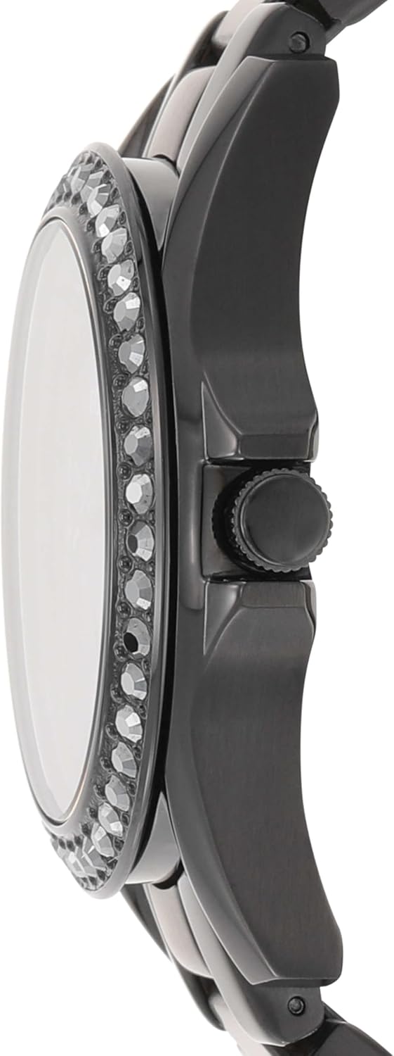 Detalle de Fossil Orologio Riley da donna: cronografo quartz, cassa 38 mm e cinturino intercambiabile in acciaio o pelle