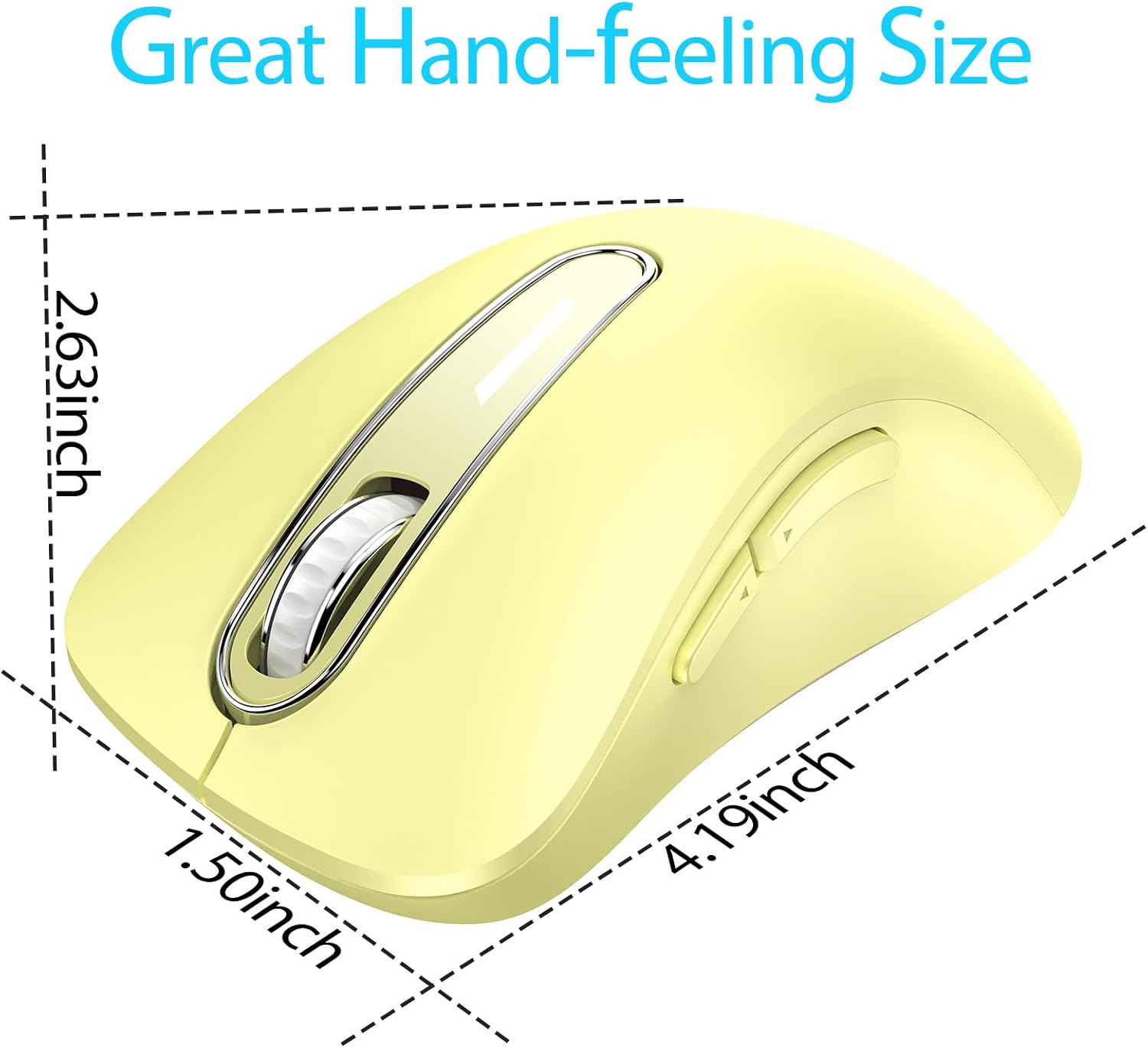 Detalle de memzuoix 2.4G Wireless Mouse 1400 DPI for Laptop