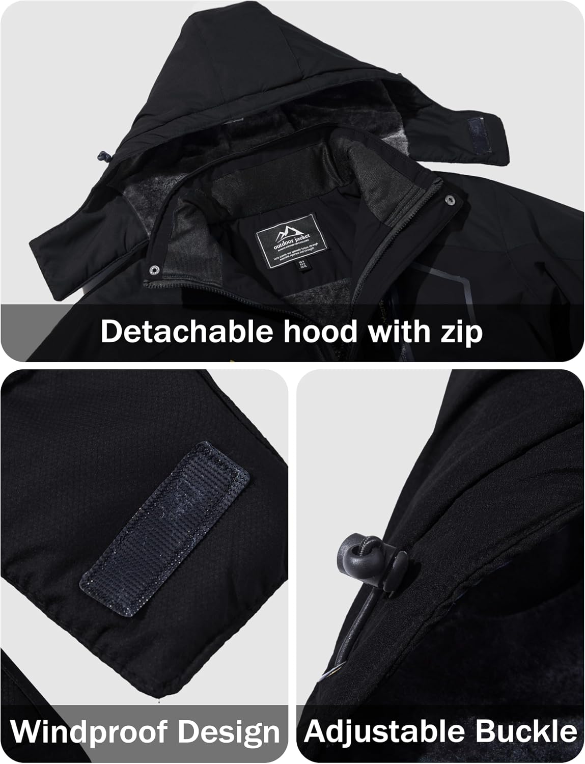 Thumbnail 3 de MAGCOMSEN Men's Winter Coats Water Resistant Ski Jacket