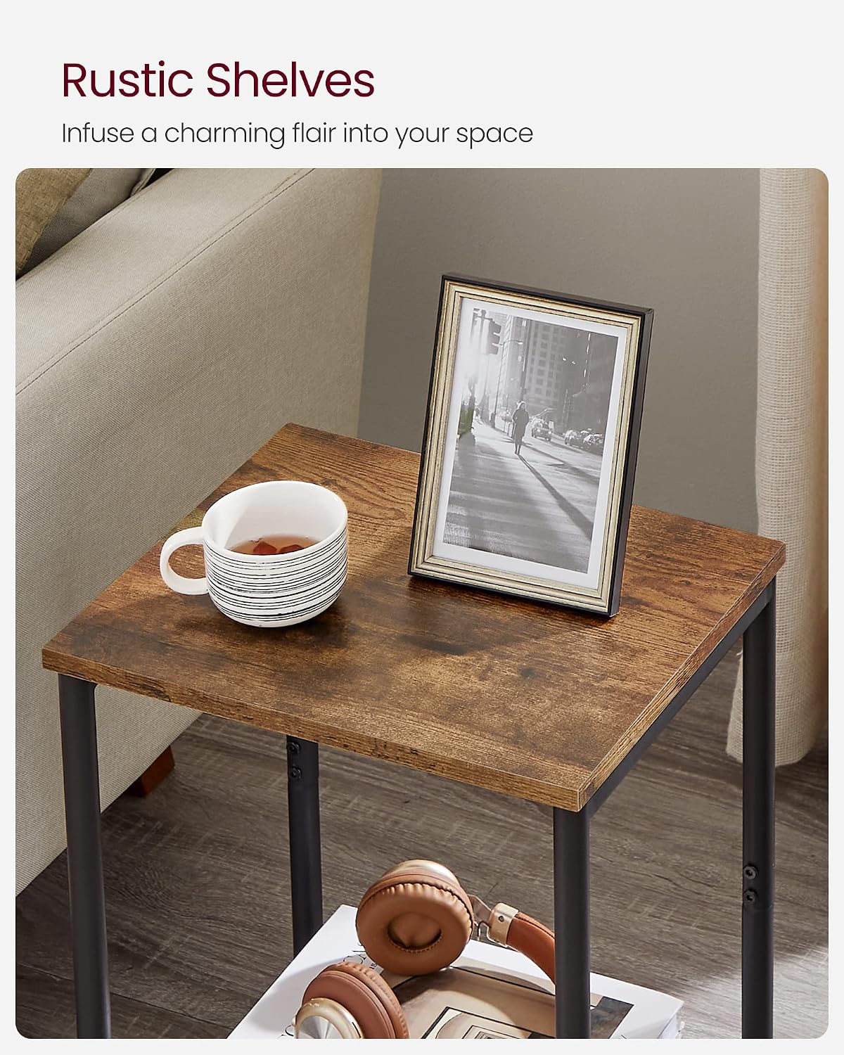 Detalle de VASAGLE Side Tables Set of 2
