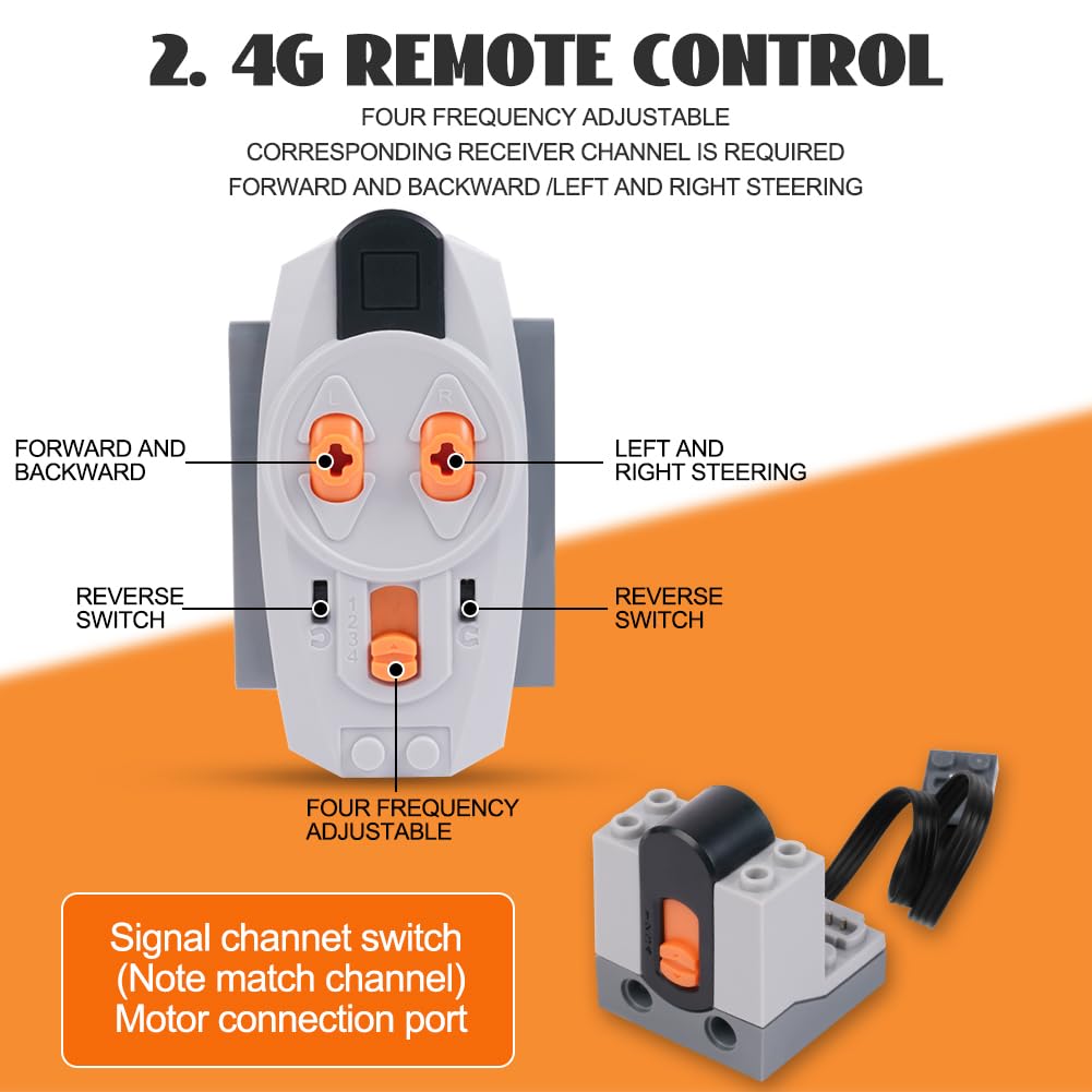 Thumbnail 4 de HOTUT servomoteur et accessoires fonction motorisés – lot de 25 pour blocs de construction télécommandés