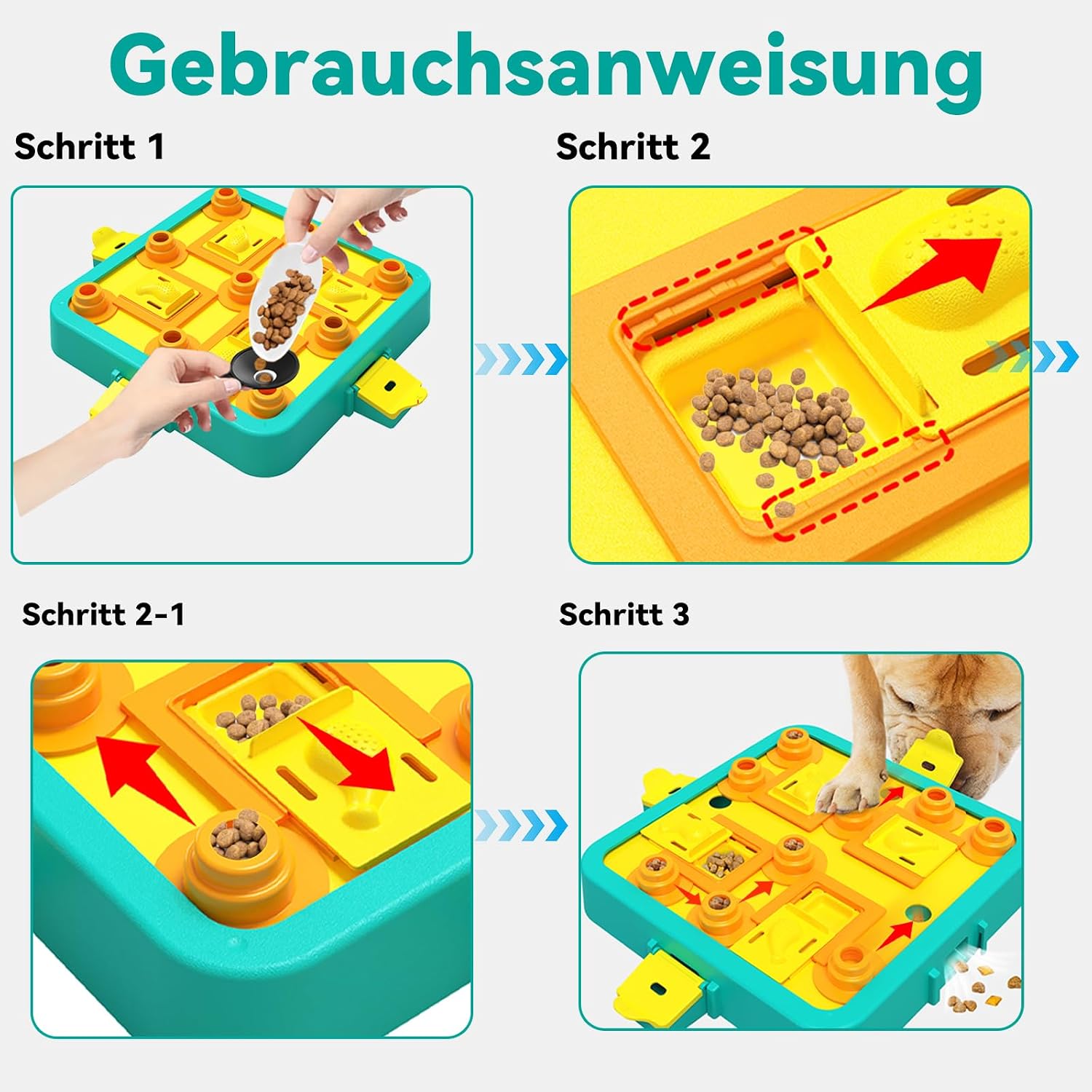 Detalle de Dufuso Intelligenzspielzeug Hund – Intelligenztraining und Stressabbau für alle Größen
