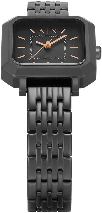 Detalle 2 de Armani Exchange Damenuhr – Quarz Dreizeigeruhrwerk, 27 mm Gehäuse, Edelstahlarmband