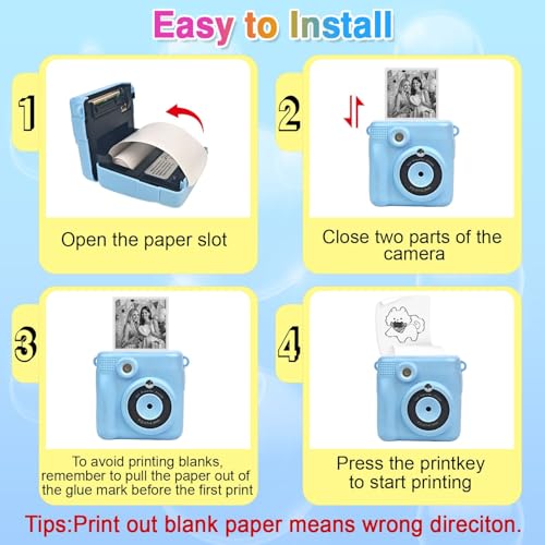 Thumbnail 11 de QUASON 18 Rolls Kids Camera Paper Roll Refill – BPA Free Thermal Paper for Instant Print Cameras
