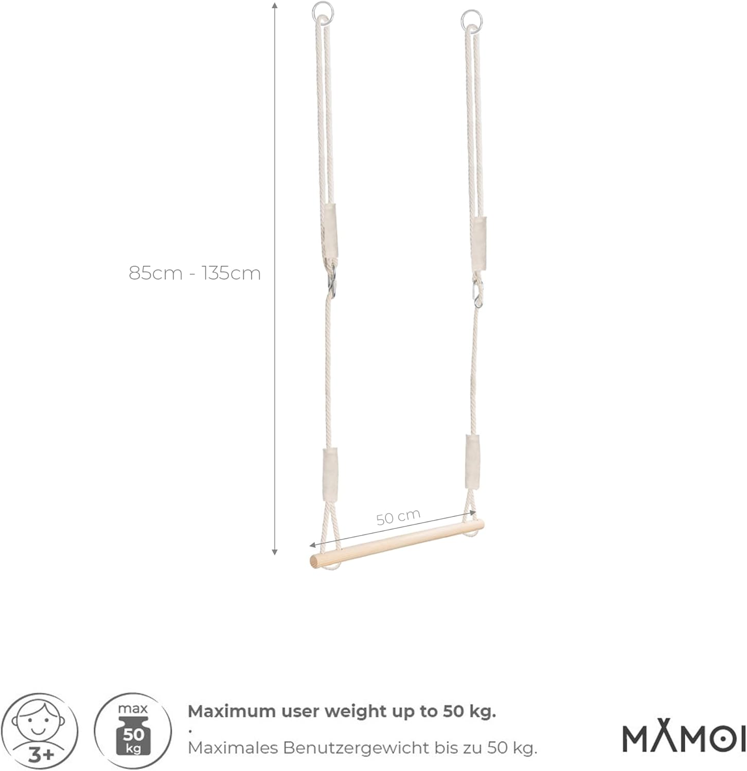 Thumbnail 1 de MAMOI Trapecio Circo Madera 50 kg
