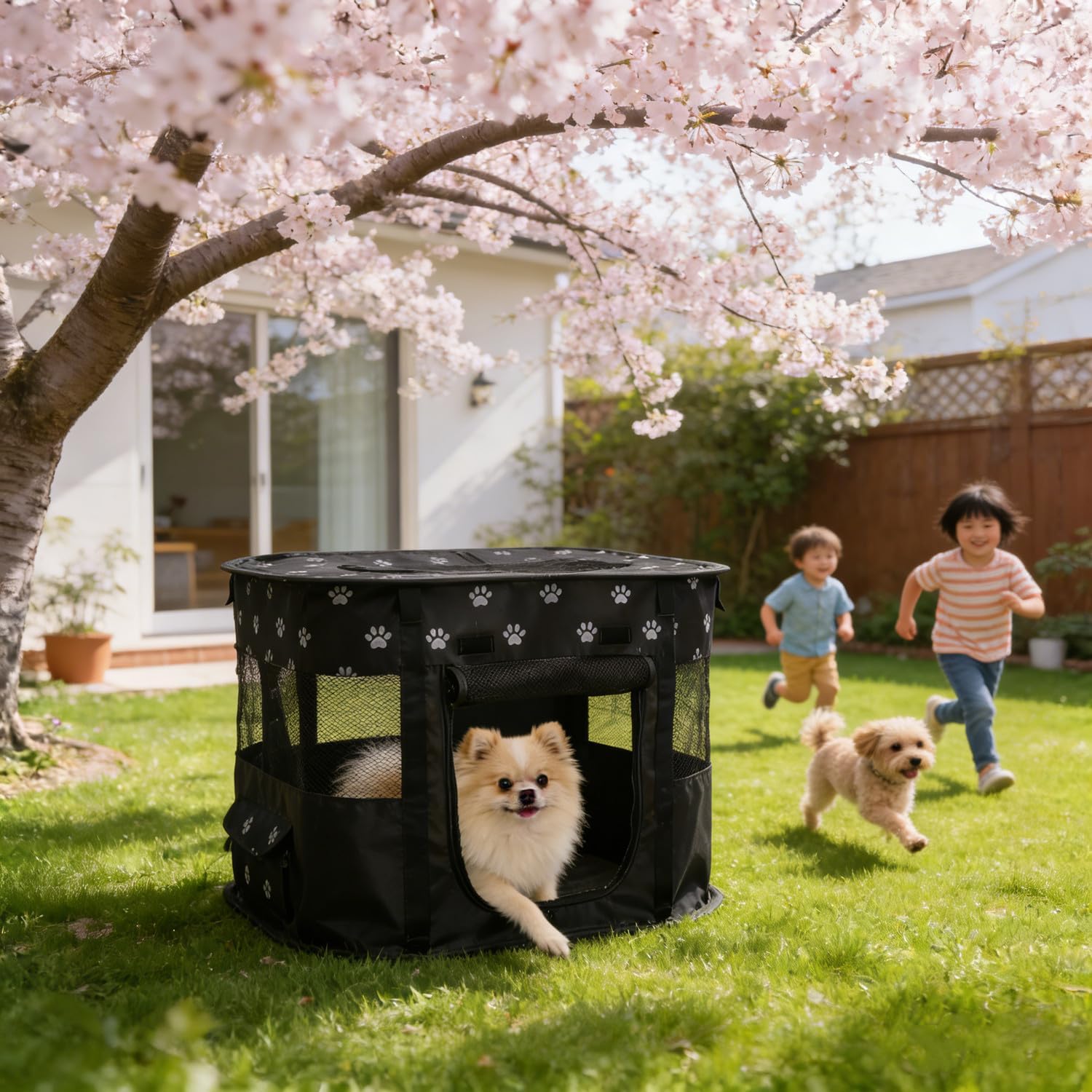 Thumbnail 3 de Floving Tragbares Hundehaus 90x70x60cm