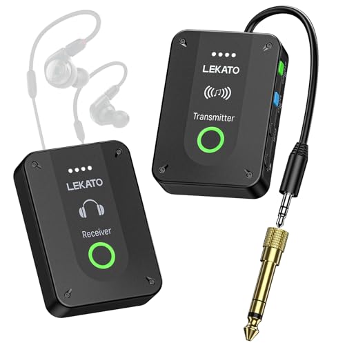 LEKATO MS-02 In-Ear Monitor wireless: monitoraggio in-ear professionale per prove, live e guitar</>