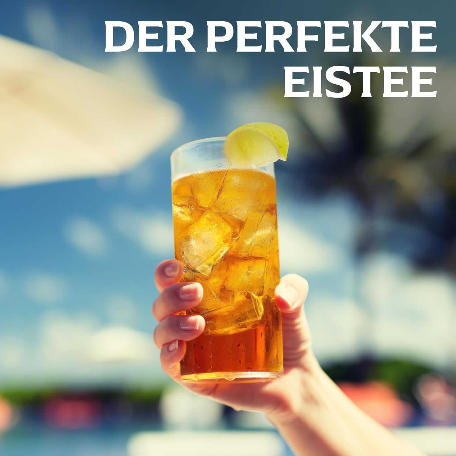 Detalle de Lipton Eistee Pulver Set Mango – Selbst zubereitbar für 18 L Eis-Tee