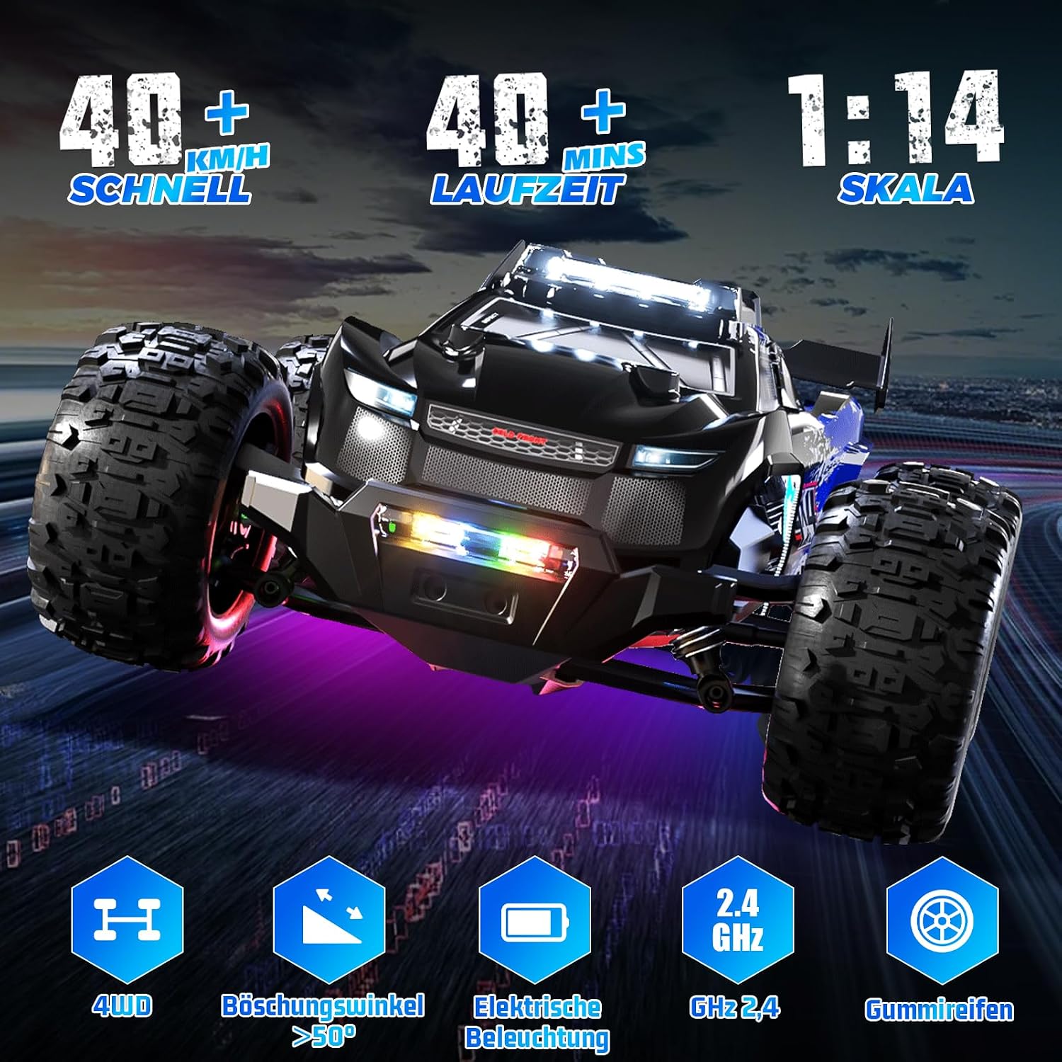 Detalle de Ferngesteuertes Auto 40 KM/H 1/14 RC Truck