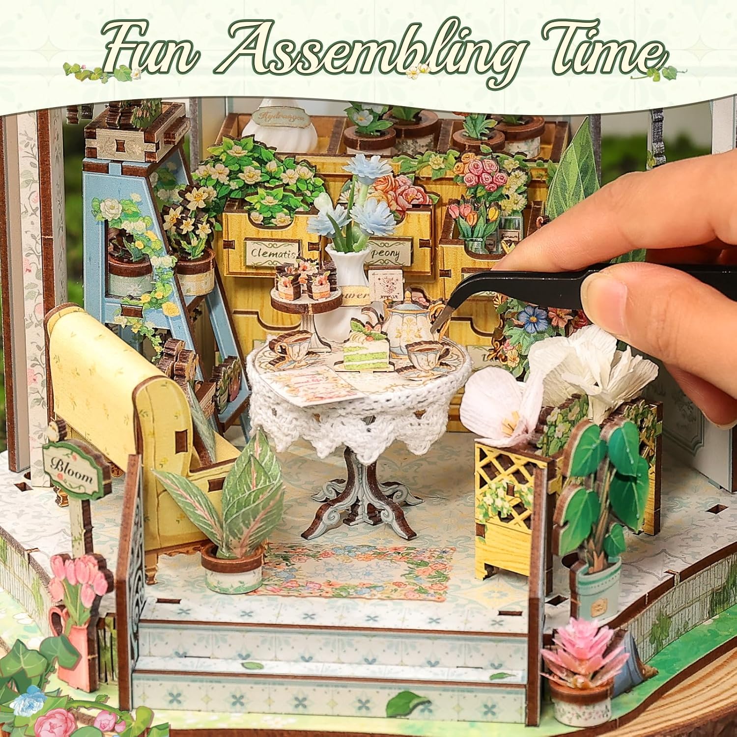 Thumbnail 5 de CUTEBEE Book Nook Windsor Flower House