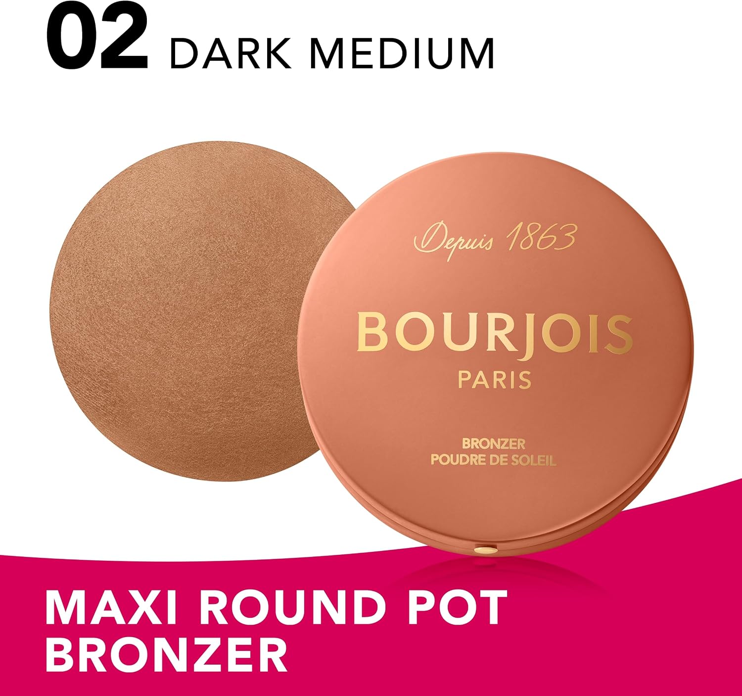 Thumbnail 2 de Bourjois Nudo Polvere Di Sole Maxi Scatola Rotonda 02 Medium, 7 g