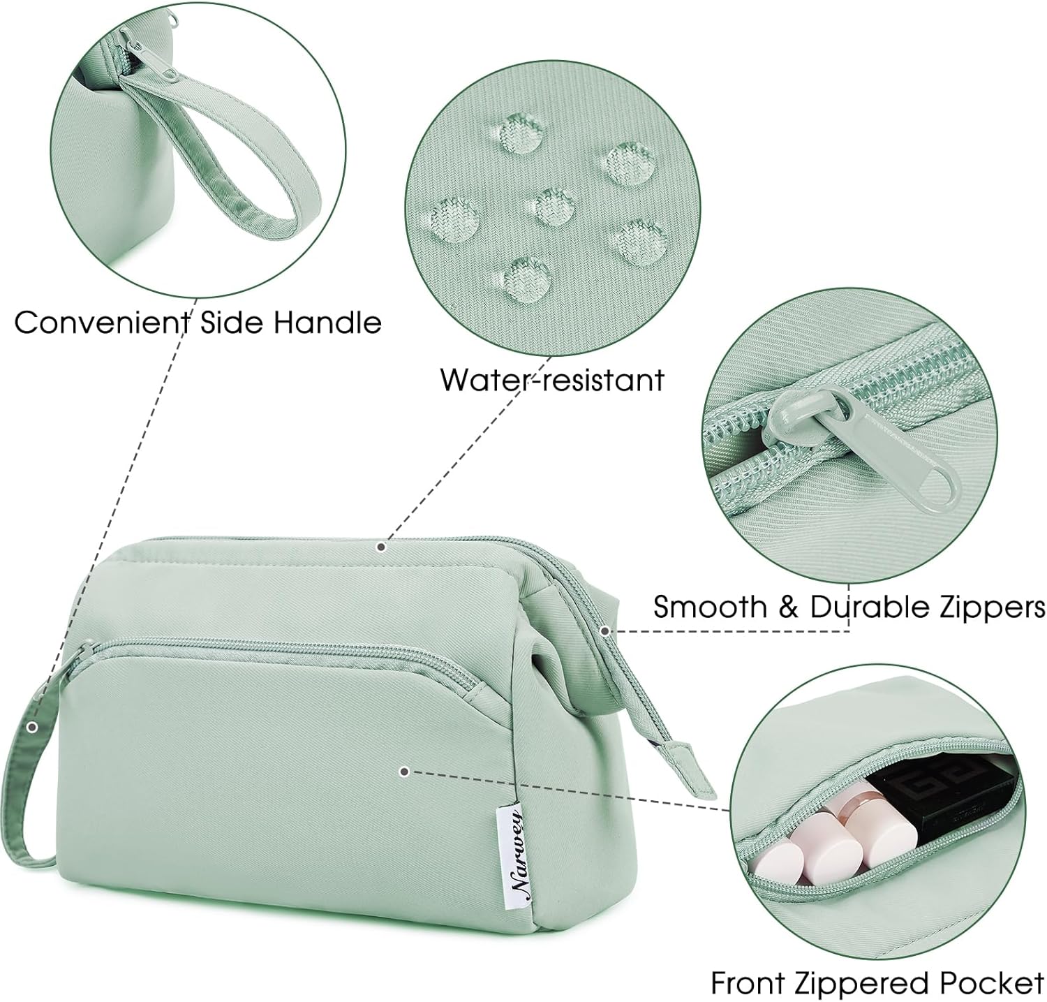 Detalle 2 de Narwey Large Makeup Bag