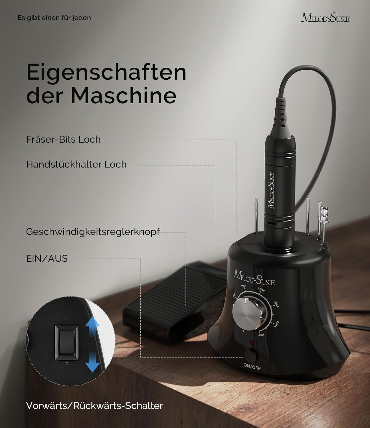 Thumbnail 4 de MelodySusie Nagelfräser 30000 U/min