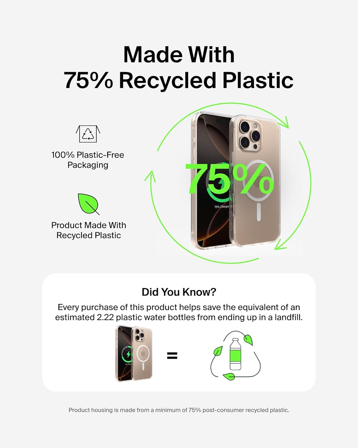 Thumbnail 6 de Belkin SheerForce iPhone 16 Pro Max MagSafe Case (Transparent, Shockproof)