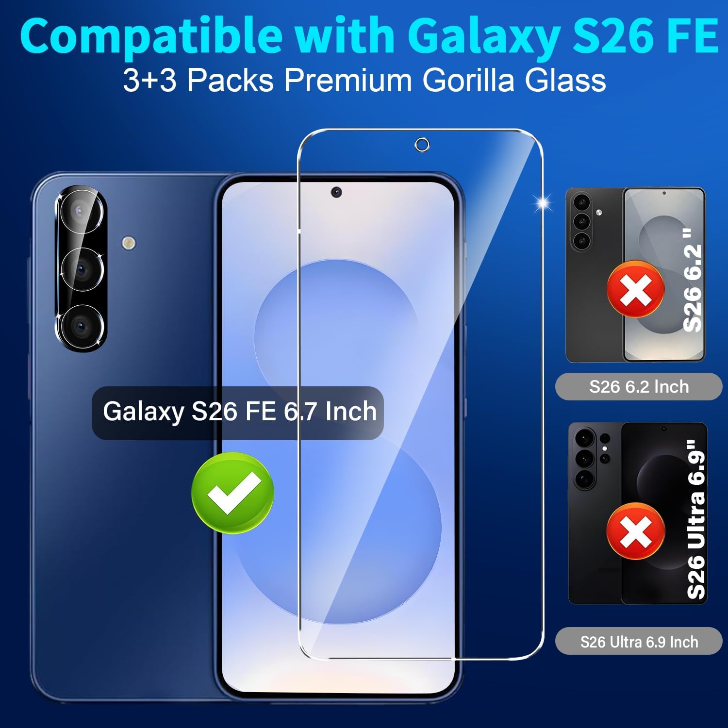 Detalle 2 de Firtstnow Screen Protector Set for Galaxy S26 FE