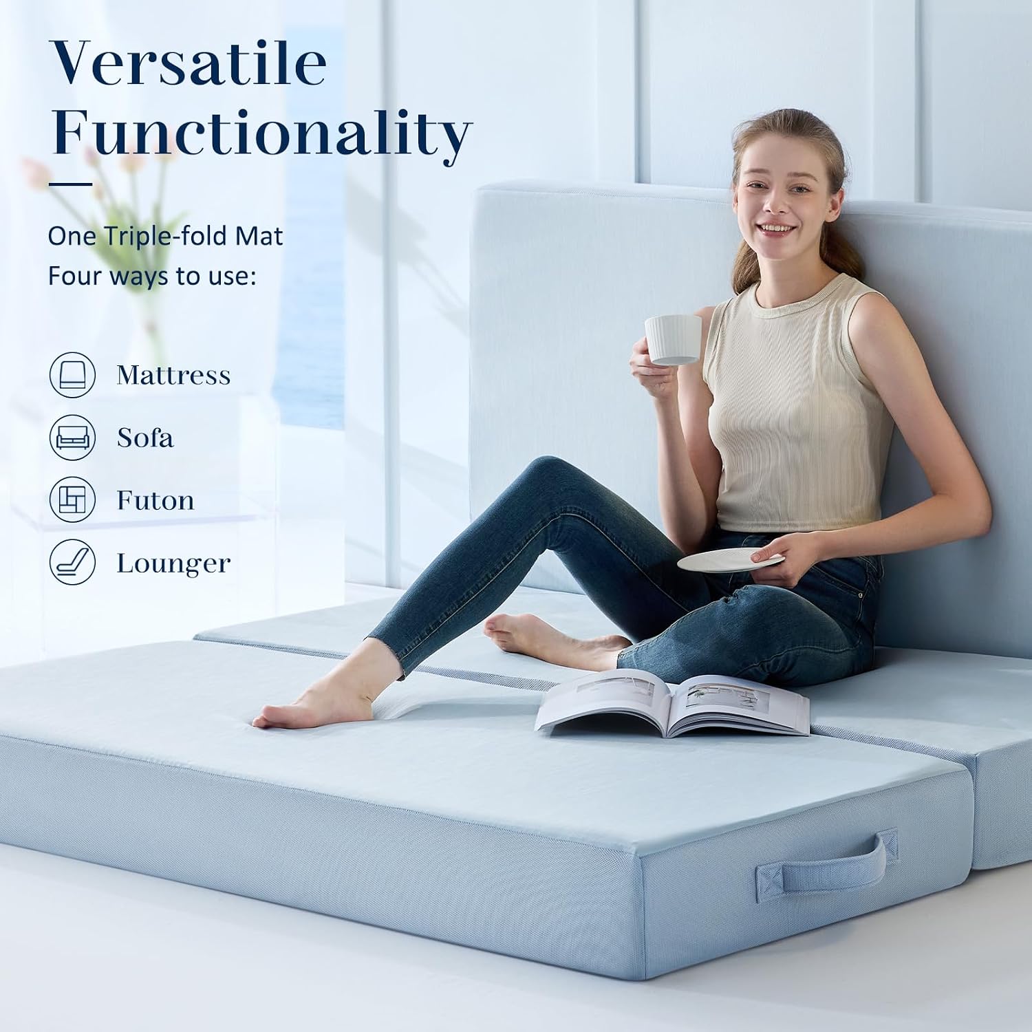 Detalle 2 de Lazyzizi Folding Mattress, 6-Inch