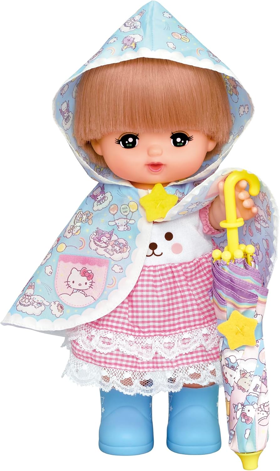 Detalle de パイロット メルちゃん サンリオキャラクターズ あめのひセット 着せ替えセット