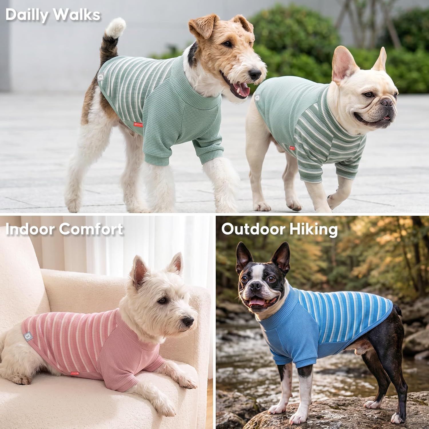Detalle de KYEESE Dog Shirt in Waffle Knit