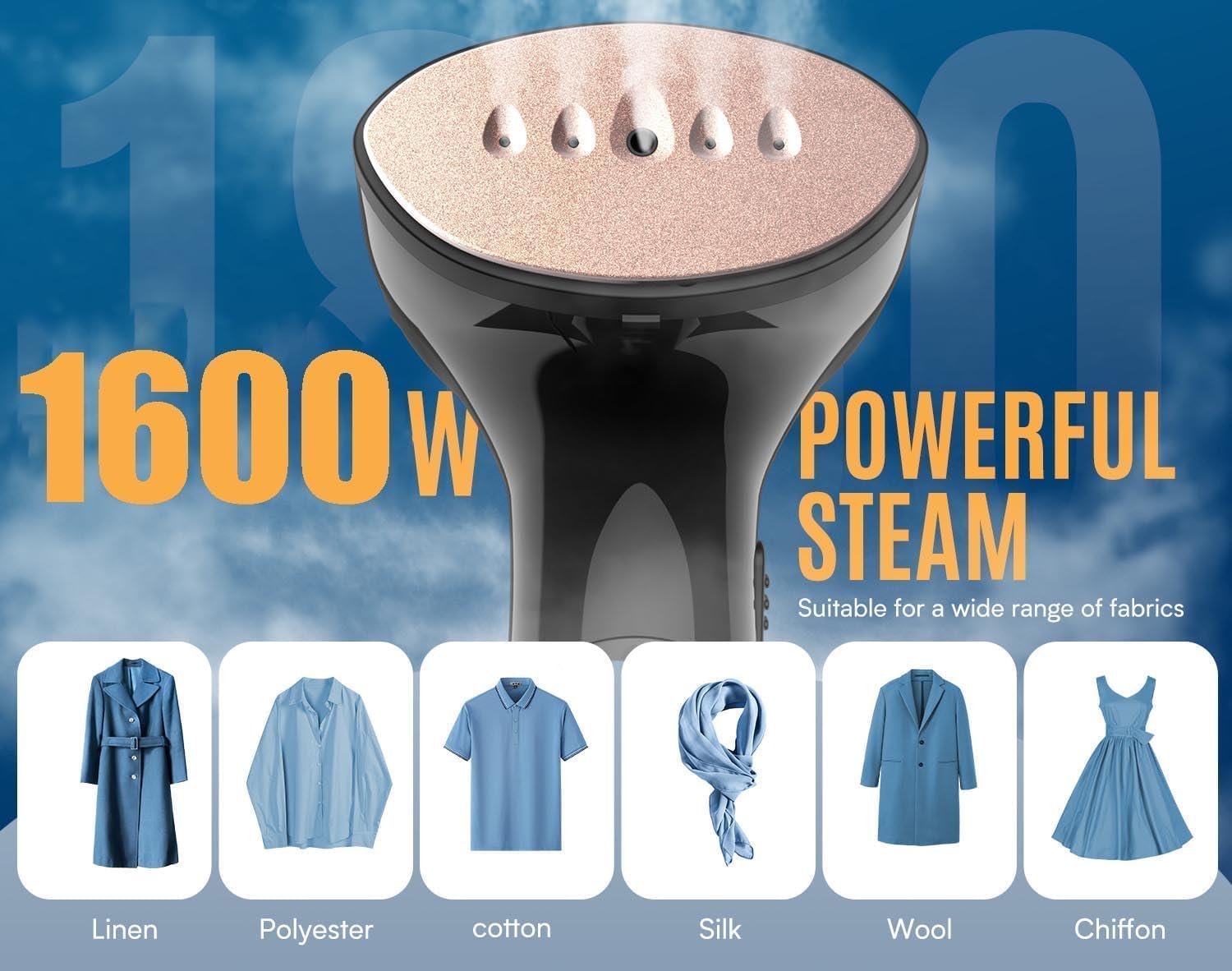 Thumbnail 3 de OLAYMEY Clothes Steamer Handheld 1600W (GY2000)