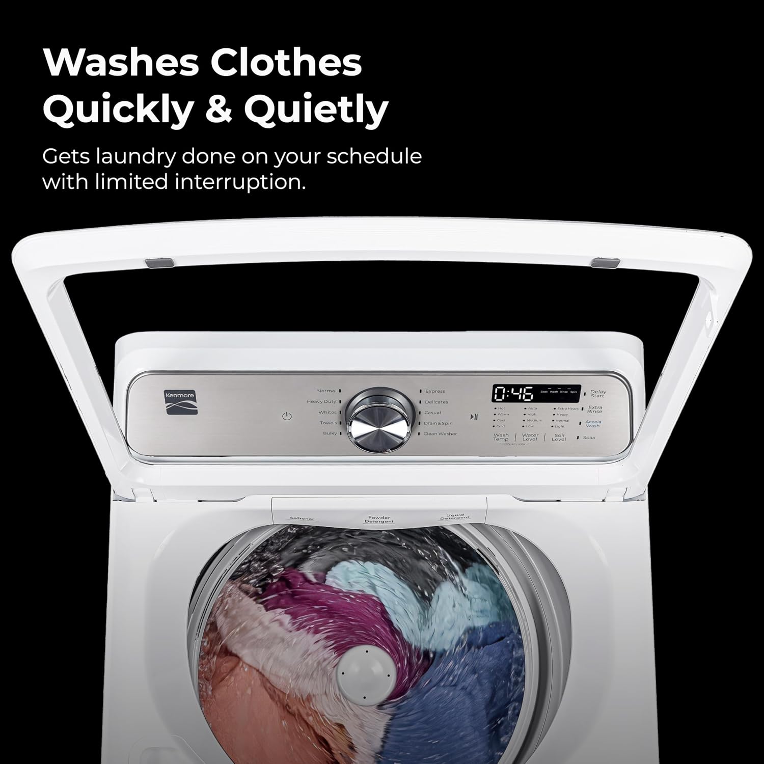 Detalle de Kenmore 2629182 4.1 cu. ft. Top-Load Washer with Triple Action Agitator