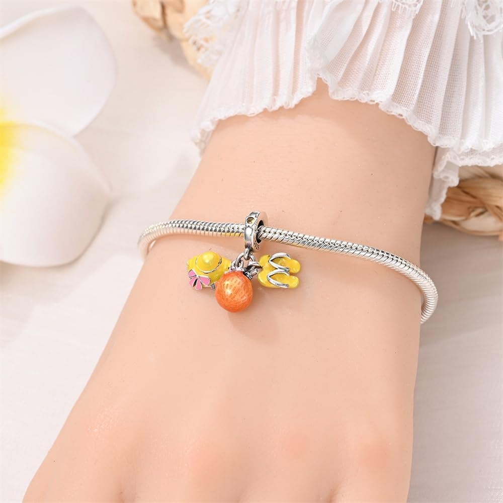 Thumbnail 5 de Pandach Damen Charm-Anhänger aus 925 Sterling Silber für Armband & Halskette mit klaren Zirkonia (Pandach 925-Charm)
