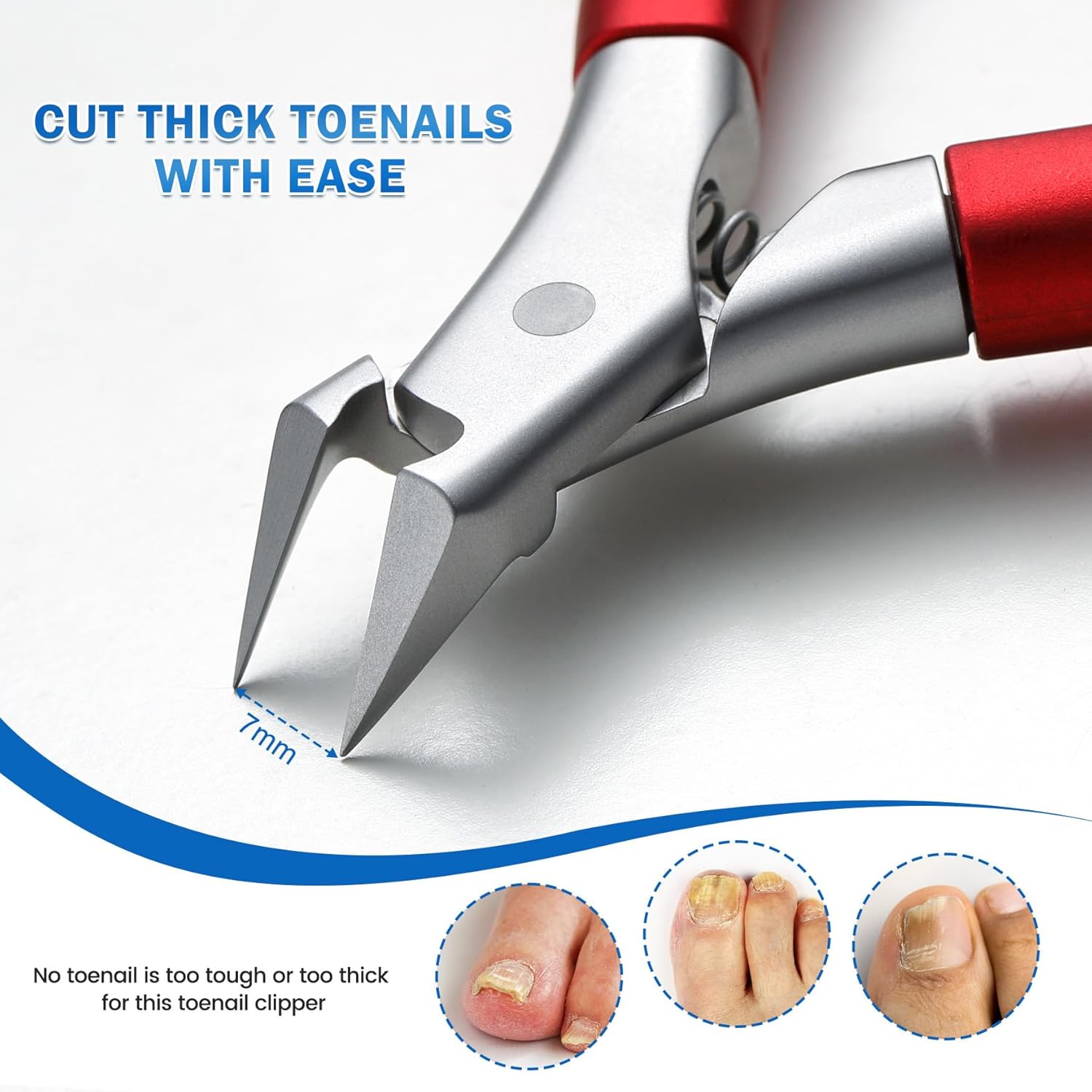 Detalle 2 de BEZOX Straight Blade Toenail Clipper for Thick Nails ✂