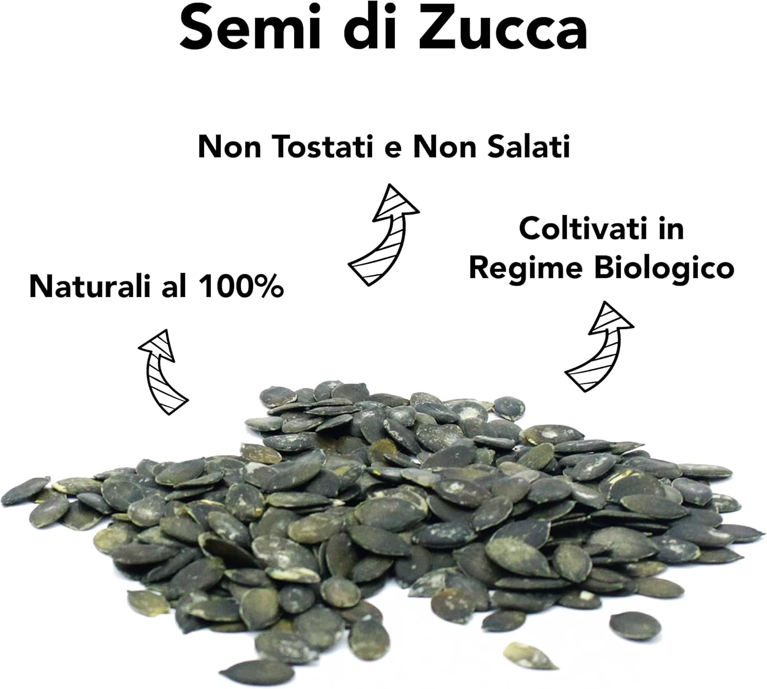 Thumbnail 4 de Semi di Zucca Biologici non tostati e non salati da 500 g