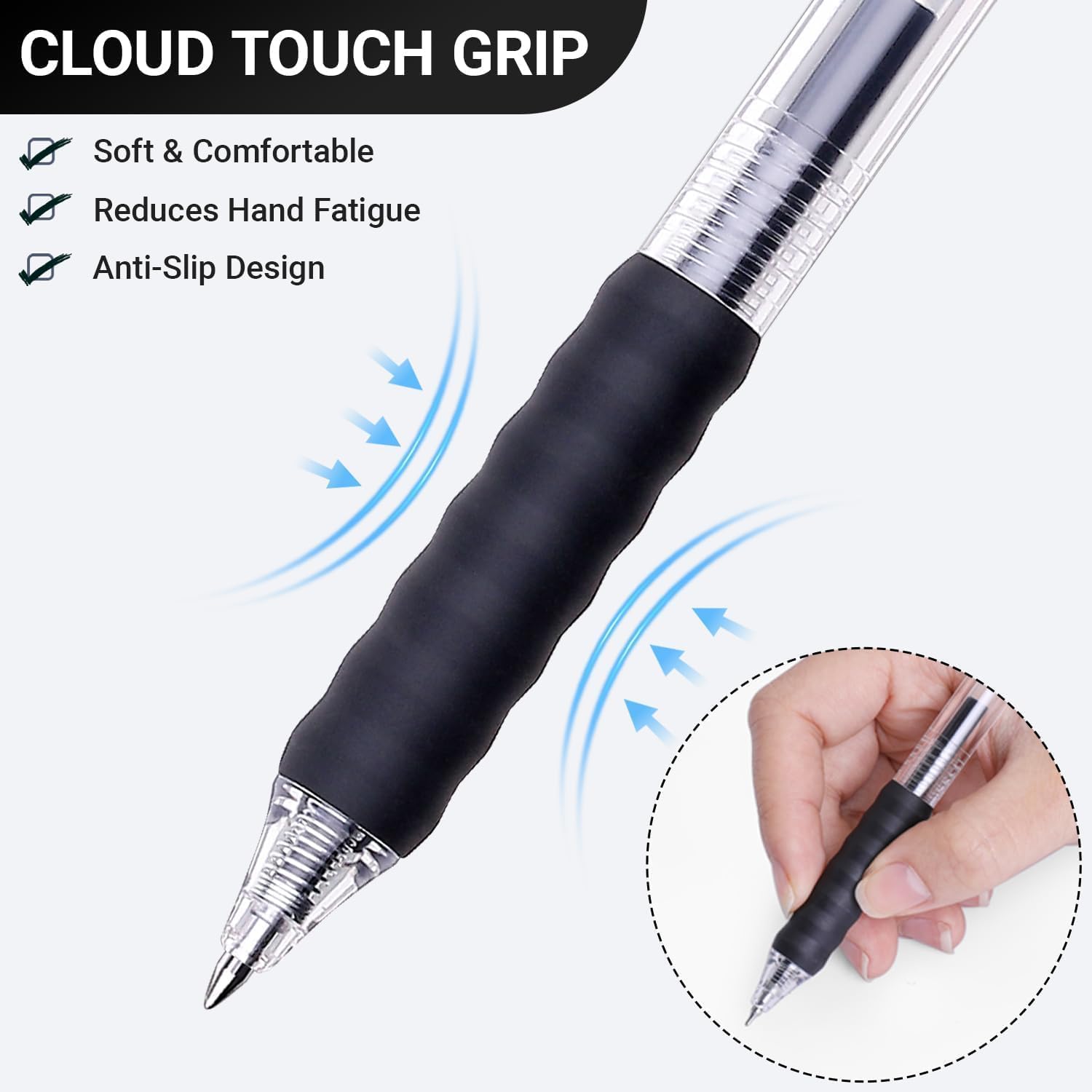 Thumbnail 2 de Black Gel Pens, 0.7 mm