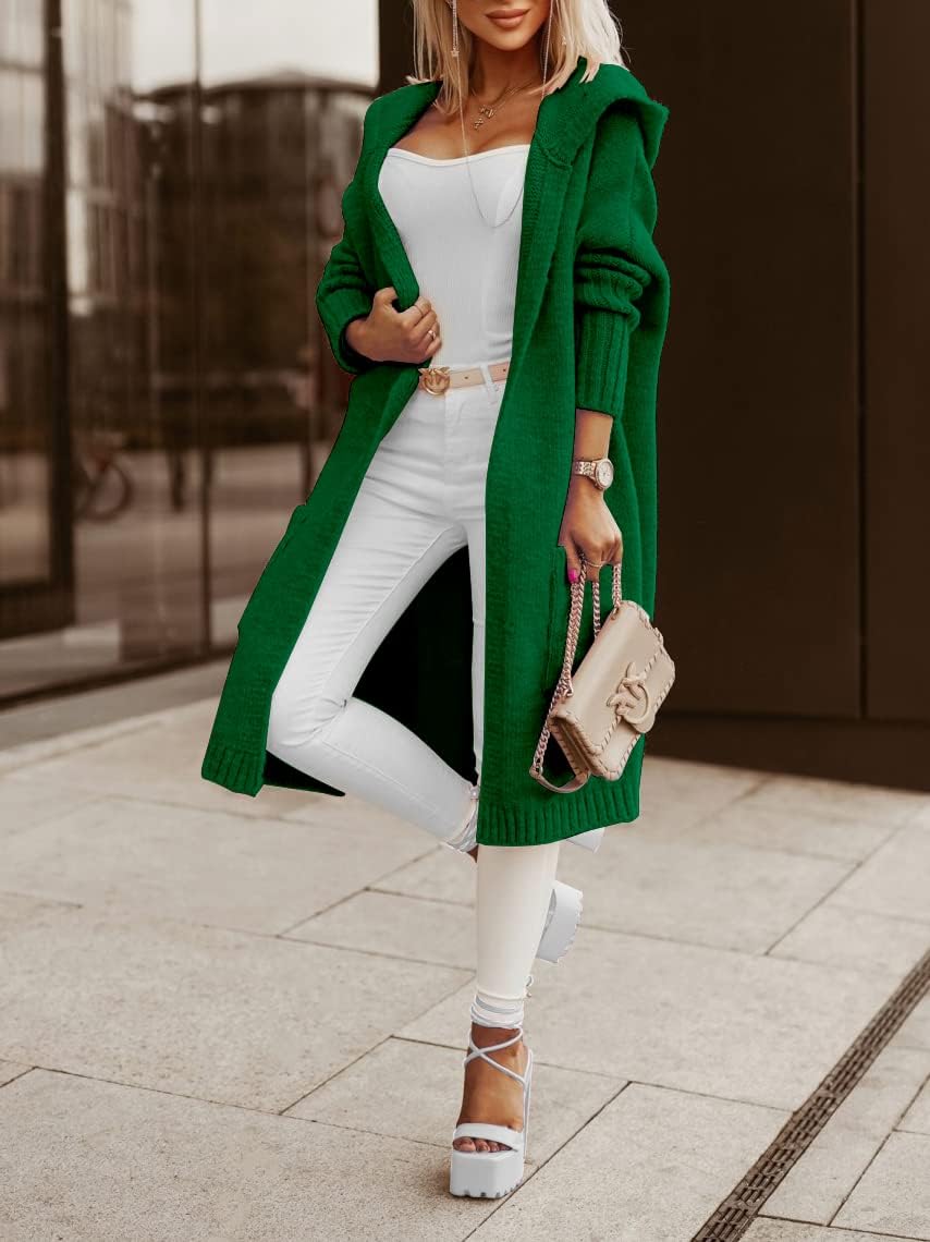 Thumbnail 3 de Aoysky Womens Long Cardigan Hooded Oversized 1️⃣