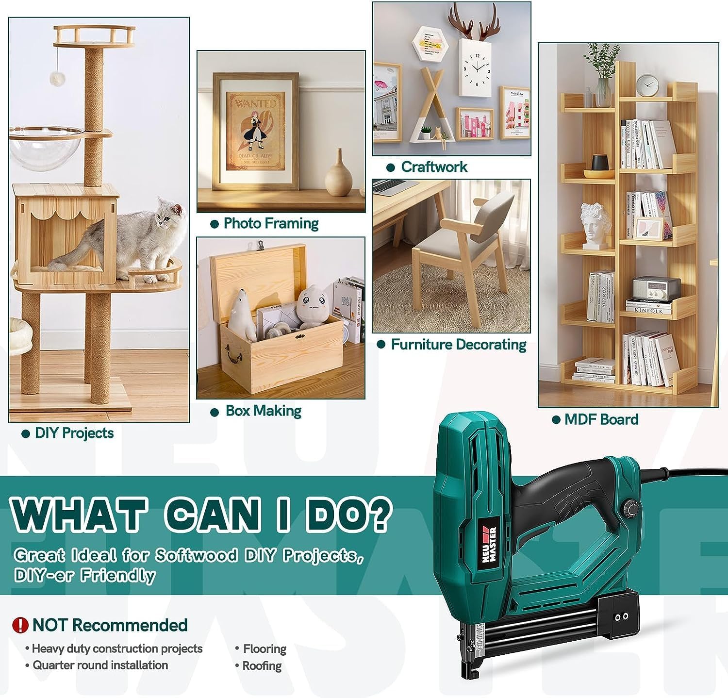 Detalle 2 de NEU MASTER NTC0040-AU Electric Brad Nailer 18G