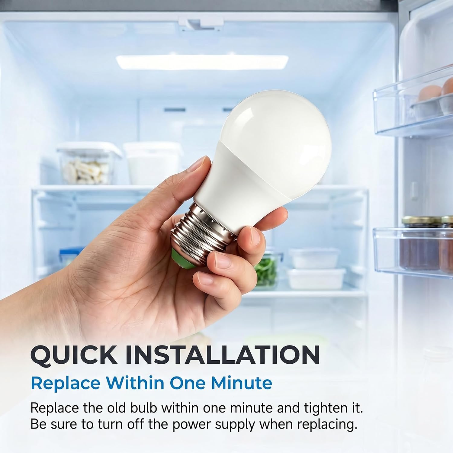Detalle de YLTKJ We16x32537 Refrigerator Freezer LED Bulbs, 6500K, E27, 2-Pack