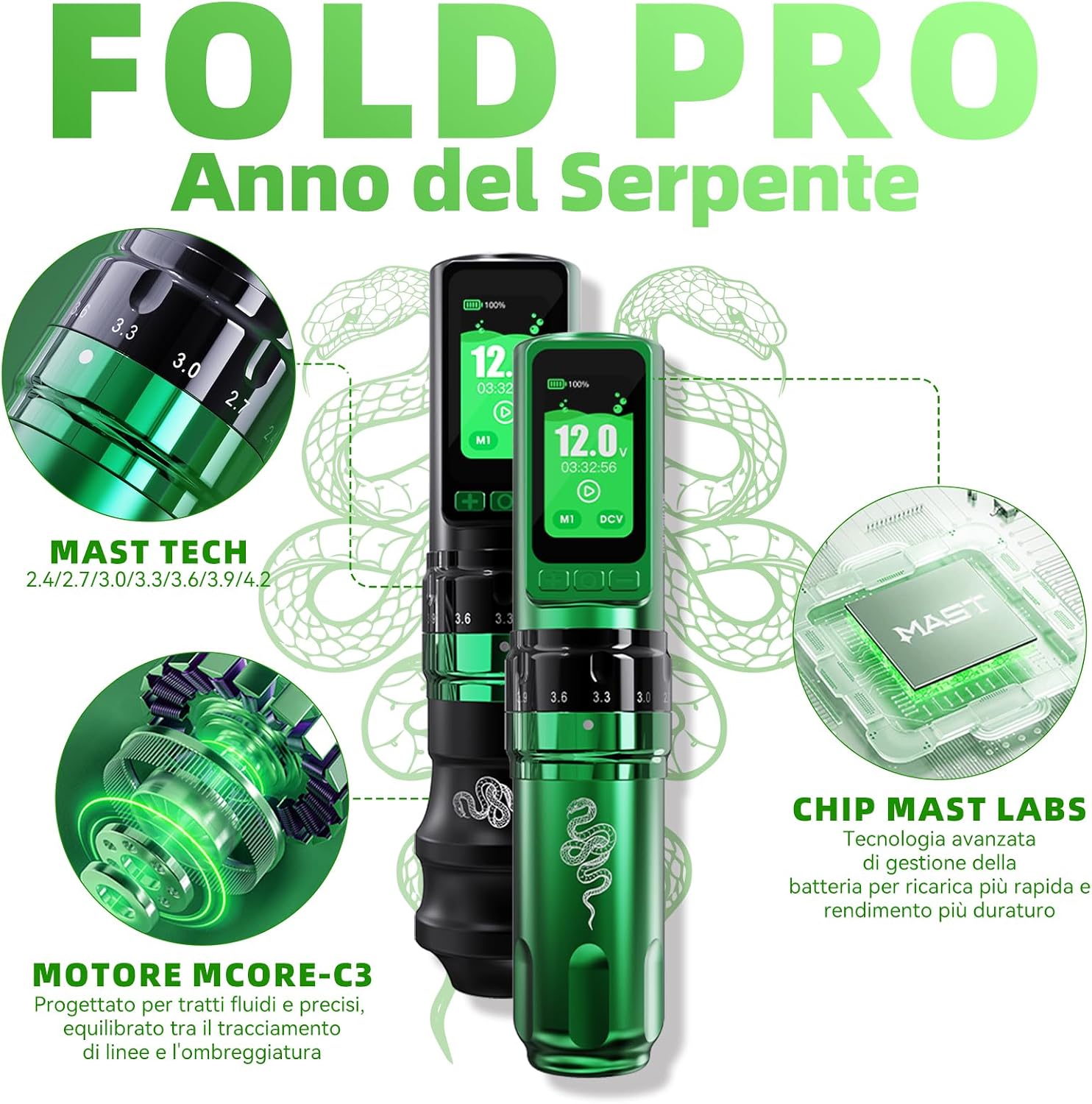 Detalle 2 de Dragonhawk Fold Pro Year of Snake 3000mAh