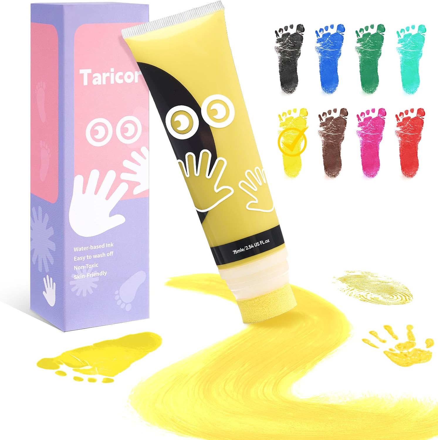 Detalle de Taricor 75ml Pintura huellas bebé no tóxica