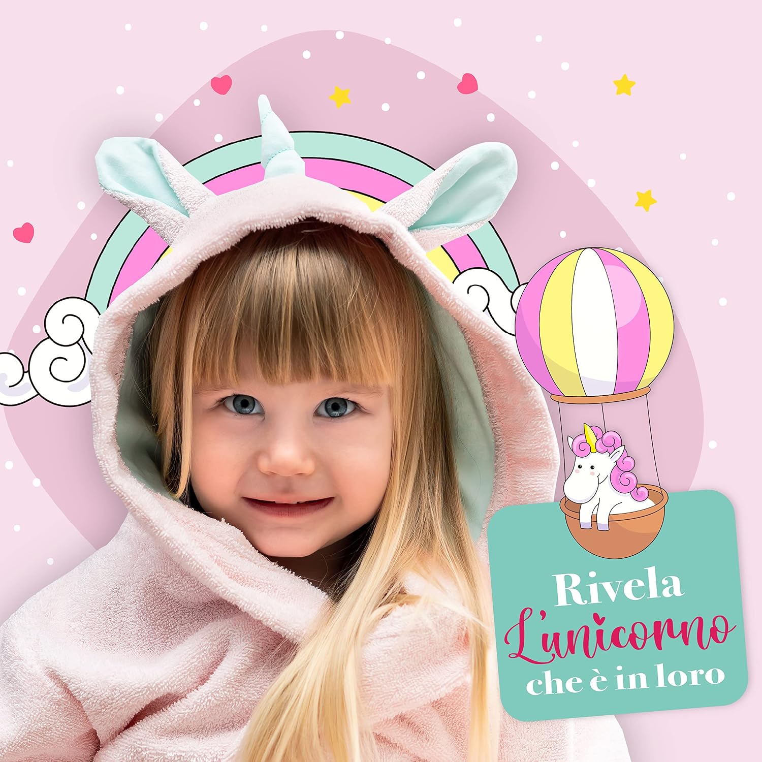 Thumbnail 6 de Twinzen Accappatoio Unicorno 100% Cotone 6 anni