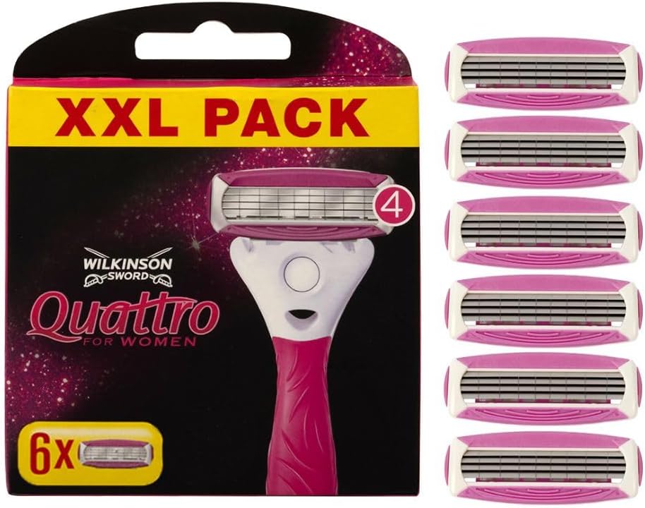 Detalle de Wilkinson Sword Quattro for Women Razor Blade Refills x6