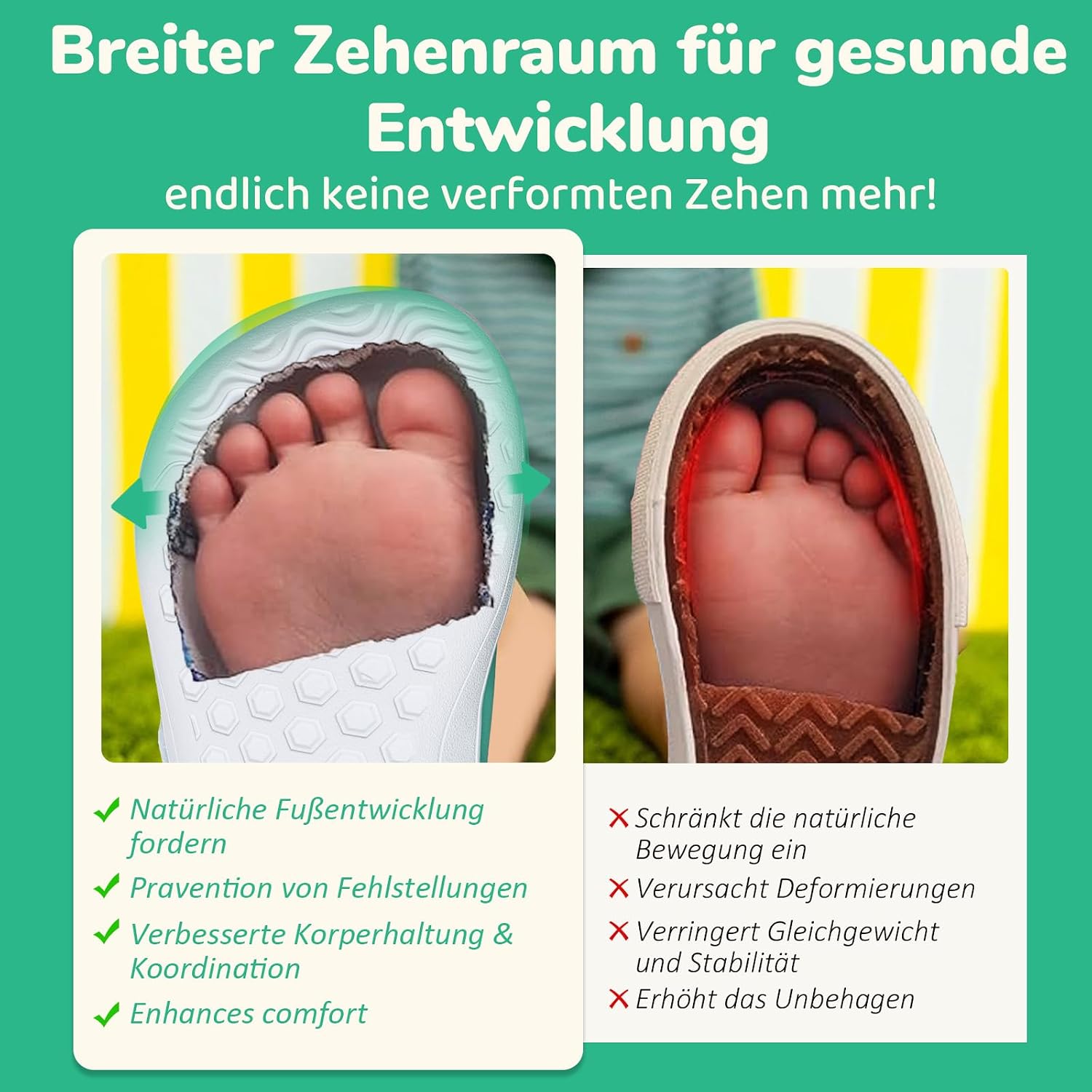 Detalle de IceUnicorn Barfußschuhe für Kinder mit Zehenfreiheit