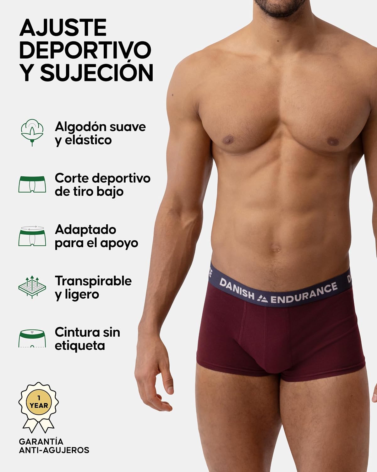 Thumbnail 1 de DANISH ENDURANCE Calzoncillos Deportivo 6 Pack
