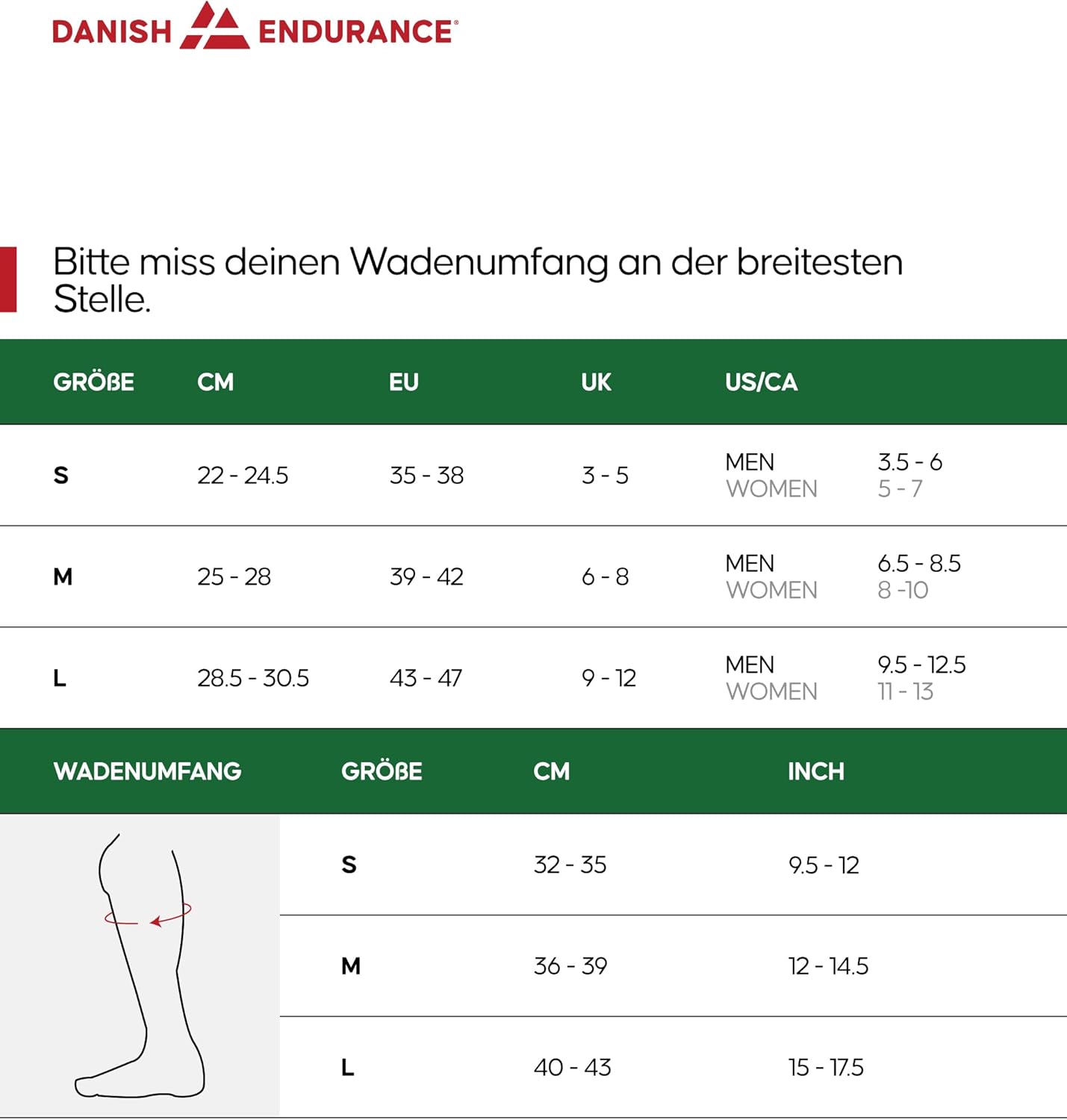 Thumbnail 5 de DANISH ENDURANCE Kompressionsstrümpfe 14–18 mmHg