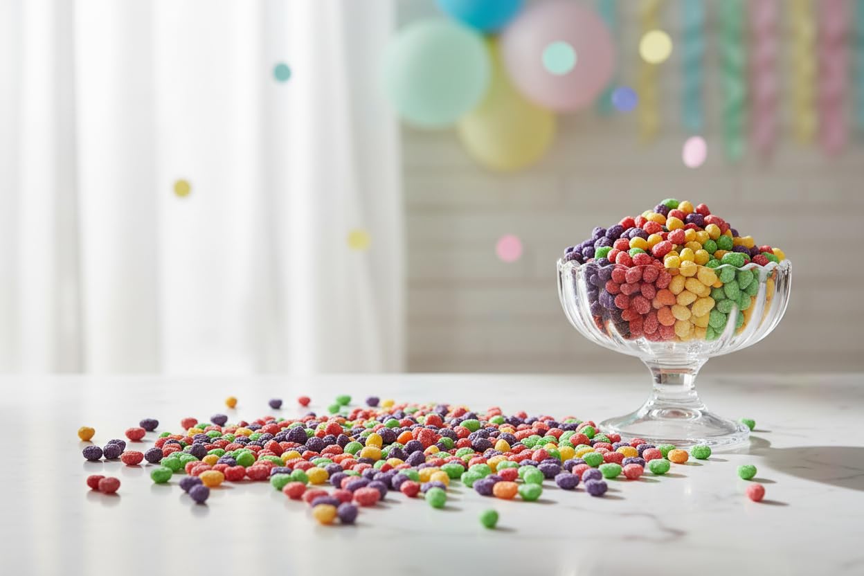 Detalle 1 de YANKEETRADERS Mini Rainbow Fruit Candy, 44 Ounce Assorted Bulk Bag