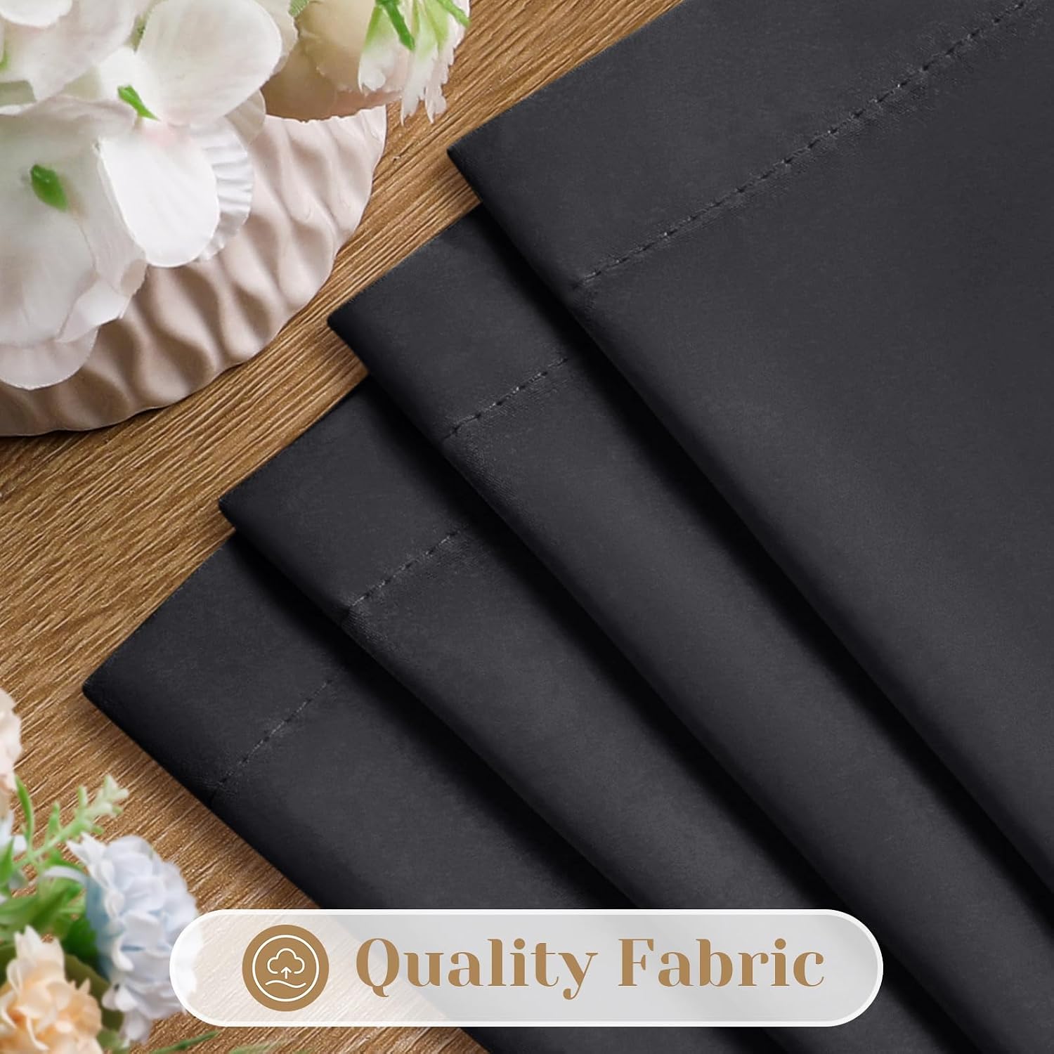 Detalle 2 de HOMEIDEAS Privacy Sheer Curtains 52 x 84 Inches