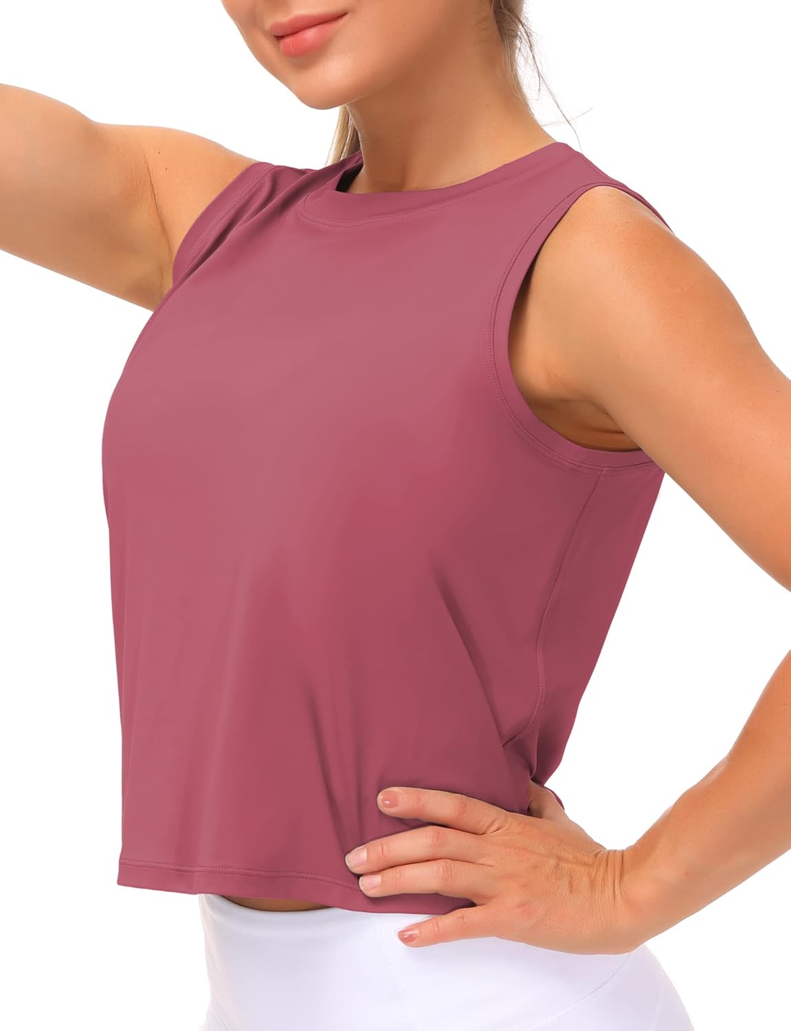 Thumbnail 1 de THE GYM PEOPLE Canotta Sportiva Donna: Top palestra ad asciugatura rapida con tessuto fresco