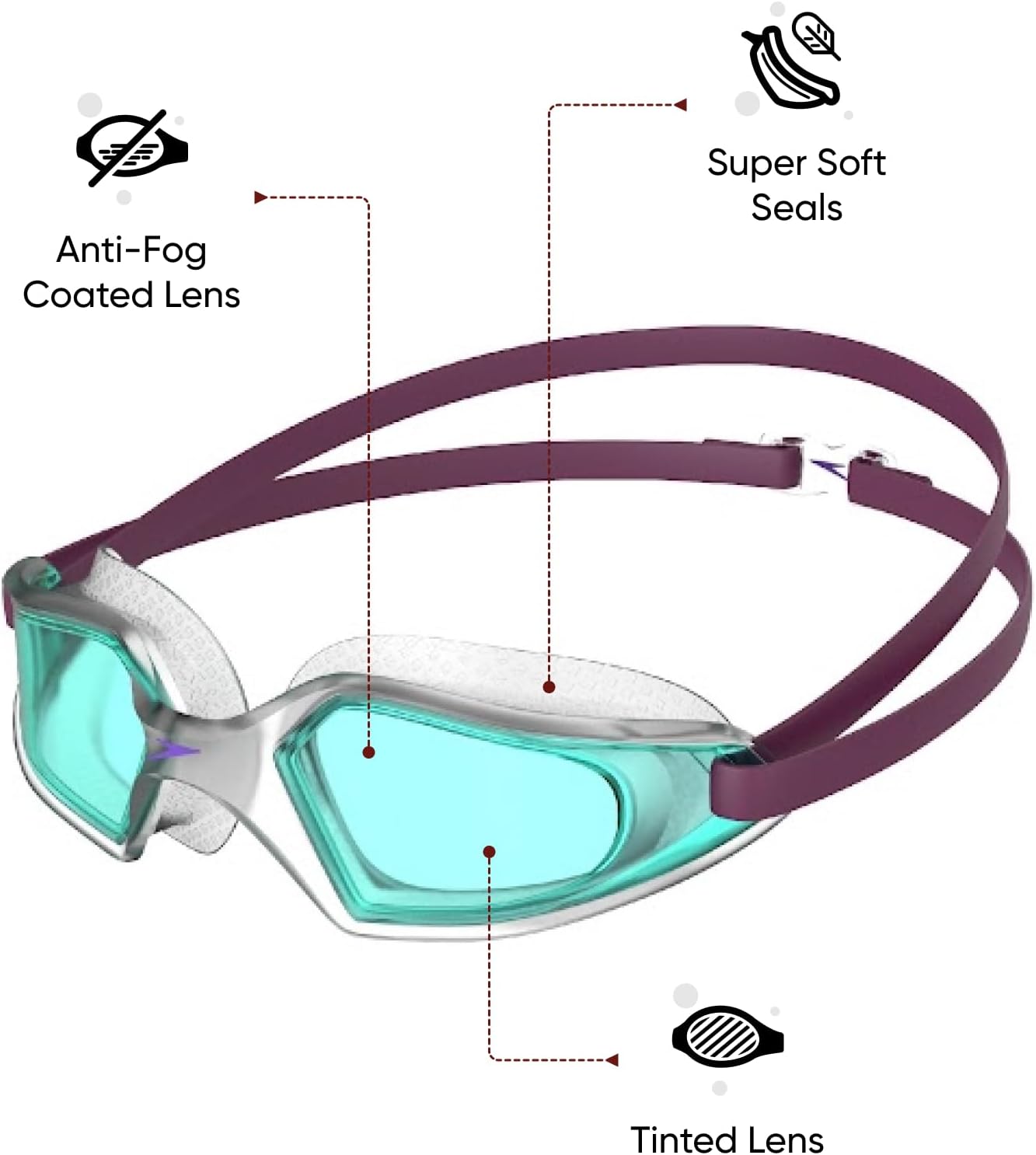 Thumbnail 1 de Speedo Junior Hydropulse Swimming Goggle