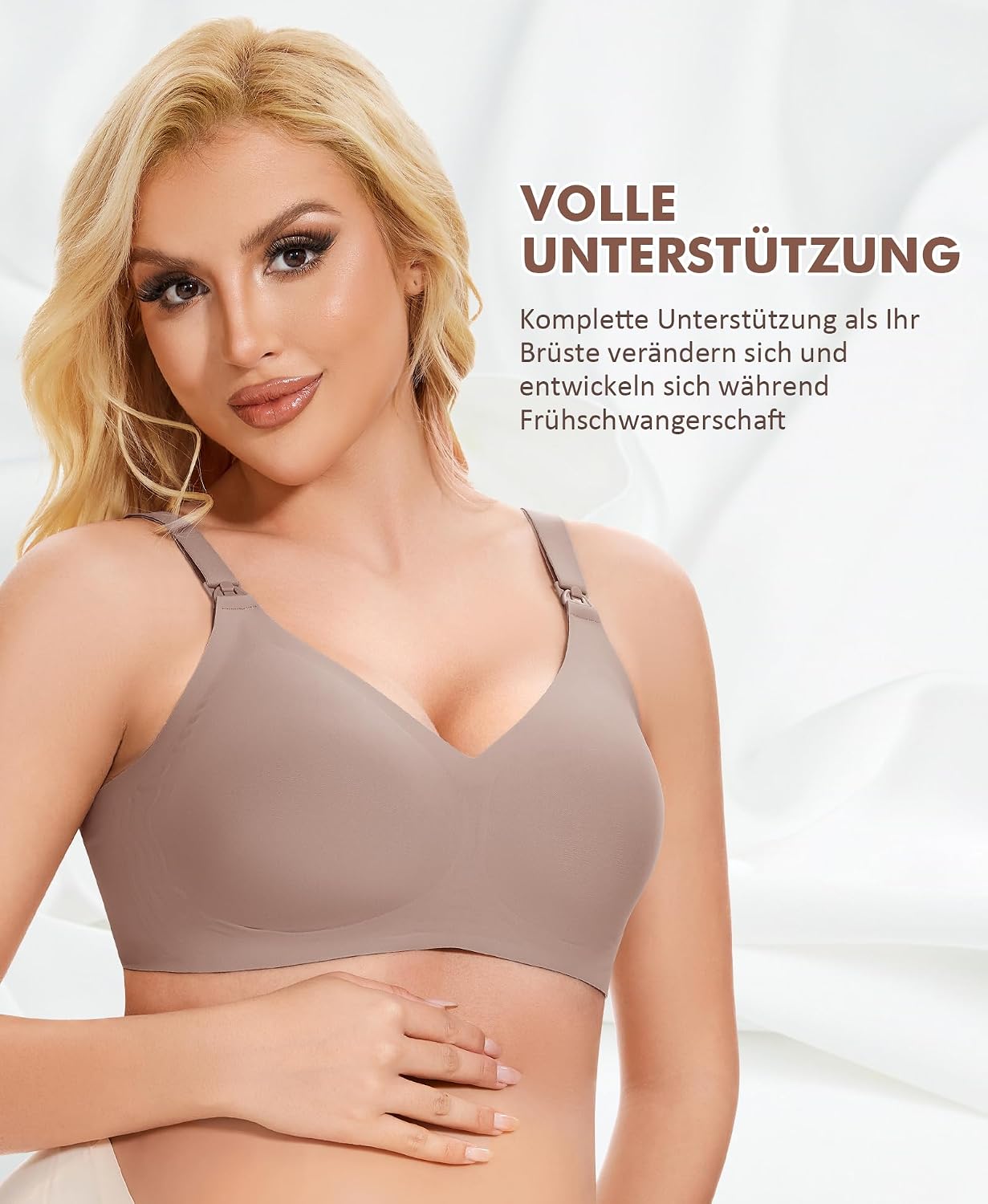 Detalle de Still-BH ohne Bügel QooNoo, Baumwolle, S-3XL