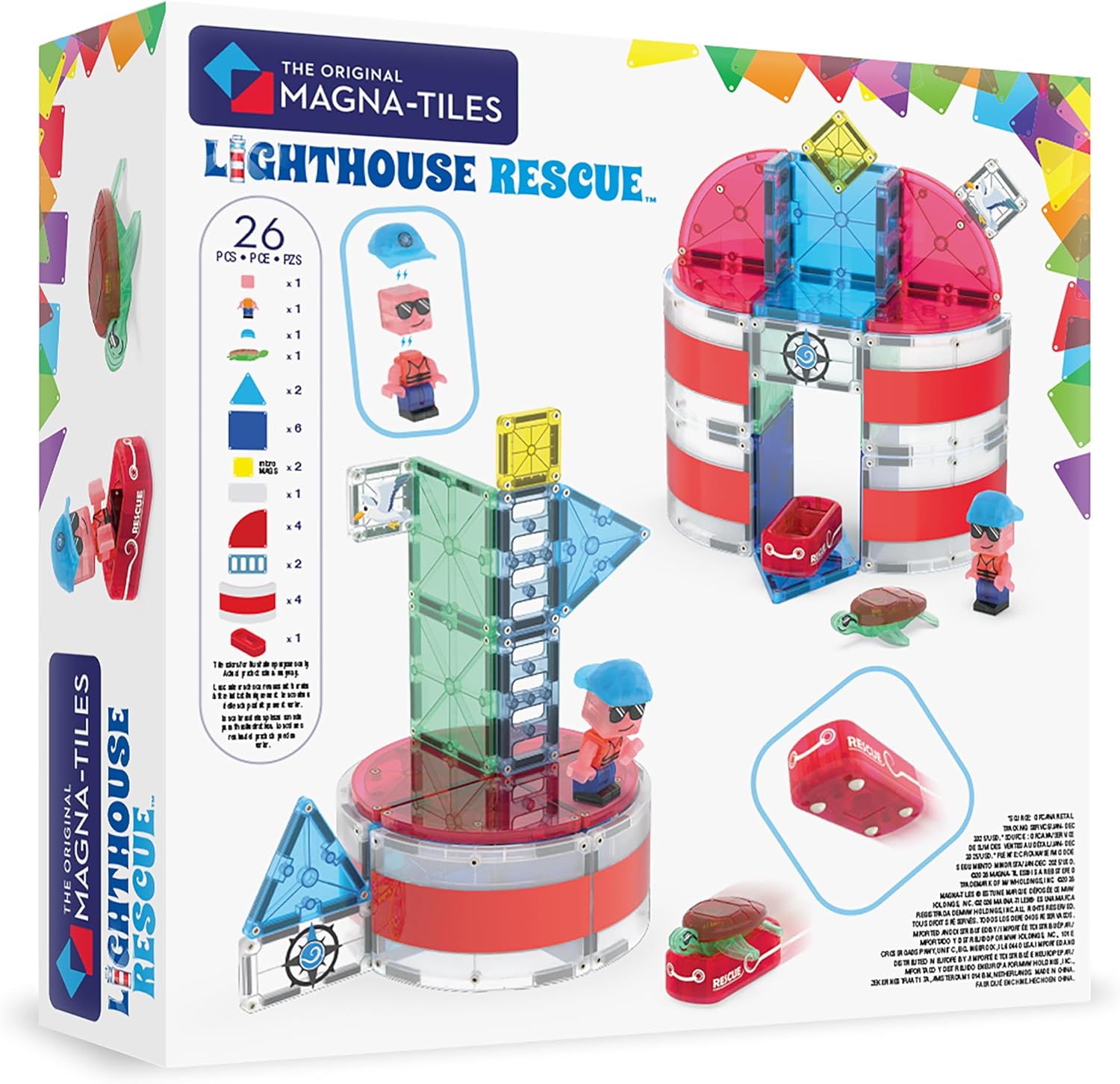 Detalle 2 de MAGNA-TILES Magnetic Construction Set, 26-Piece