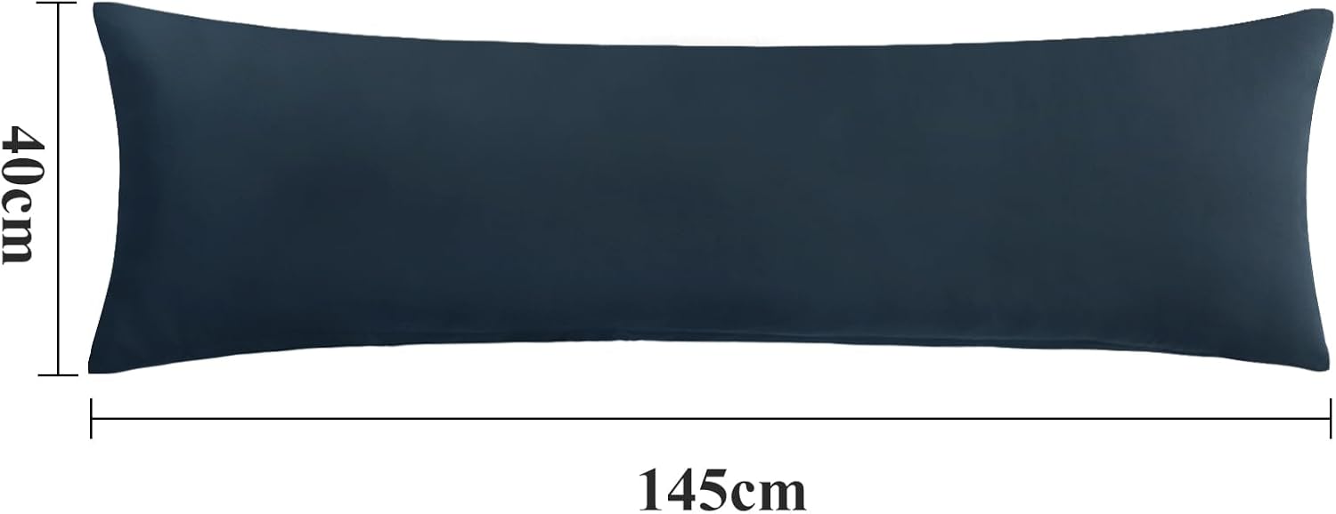 Thumbnail 6 de Aisbo Kissenbezug 40x145 (2er Set) für Seitenschläferkissen, Blau – Mikrofaser mit Reißverschluss