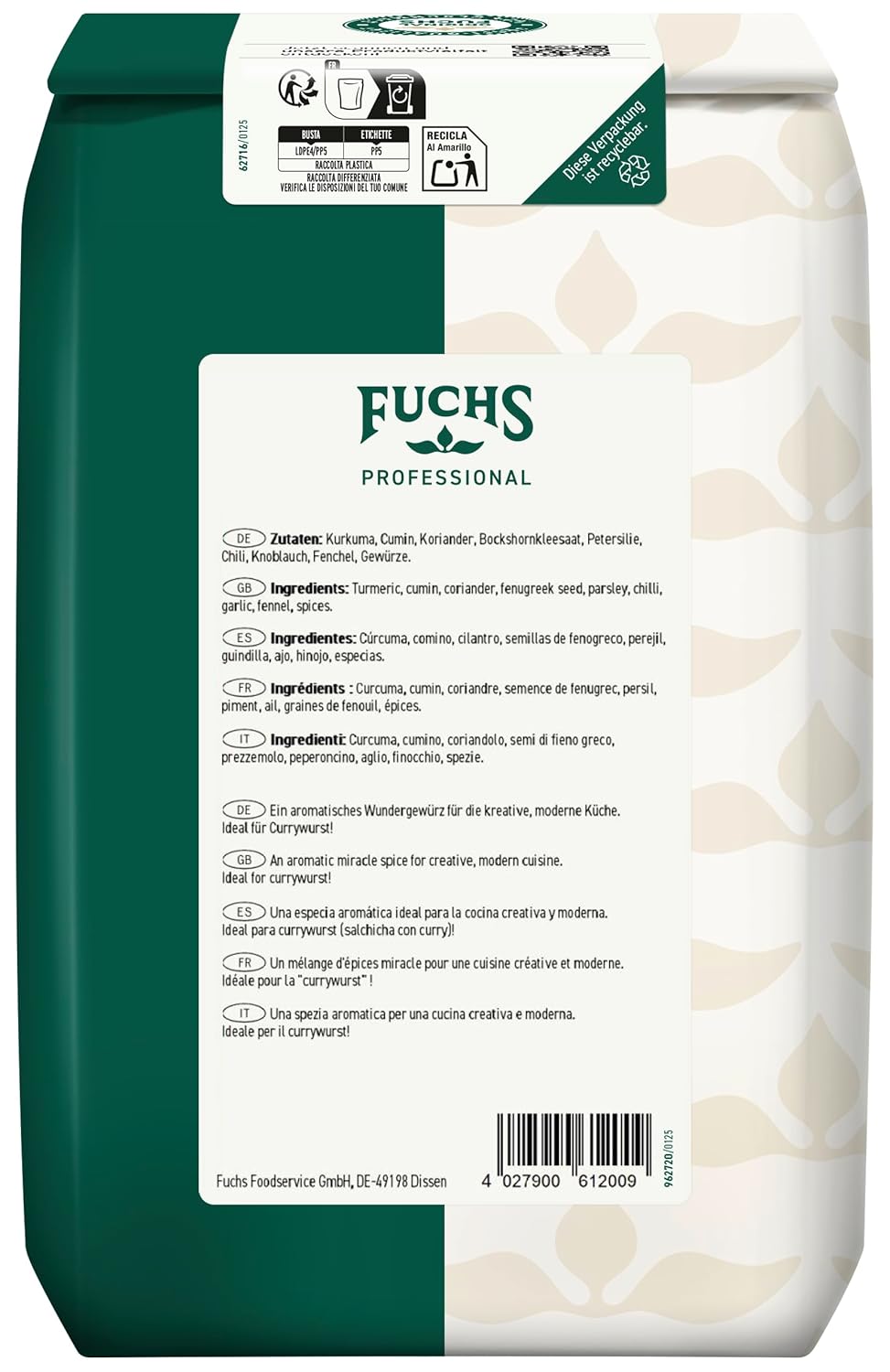 Thumbnail 1 de Fuchs Professional Curry Goldelefant 1 kg 🌶